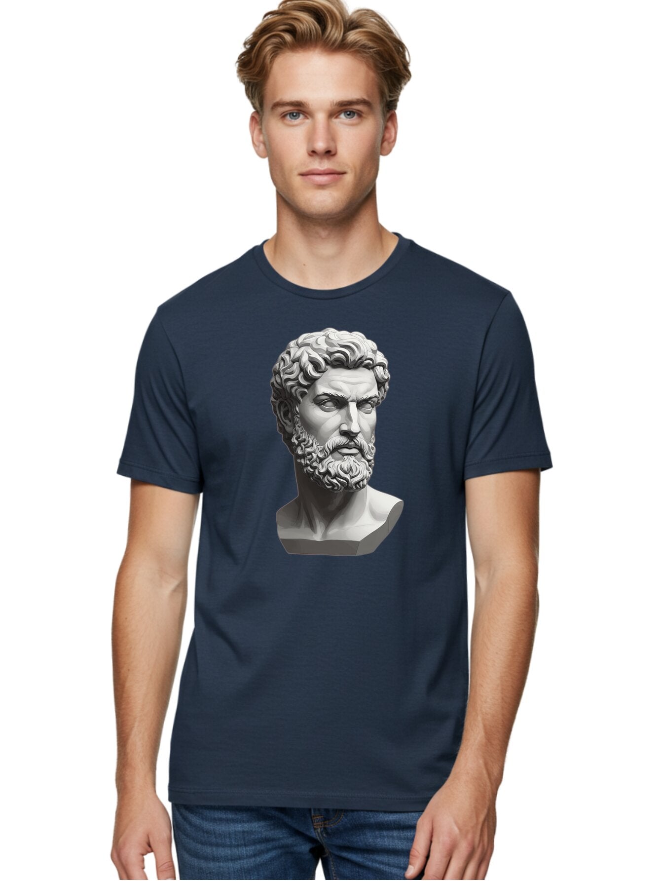 Greek-Statue-Bust Men'S Graphic Tee, 100% Cotton, Comfortable Casual Summer Wear, Machine Washable, Vintage Camera, Old Camera, Antique Camera, Black Camera, Classic Photography, Photography Equipment, Nostalgic Device, Film Camera, Camera Art Bao501 26