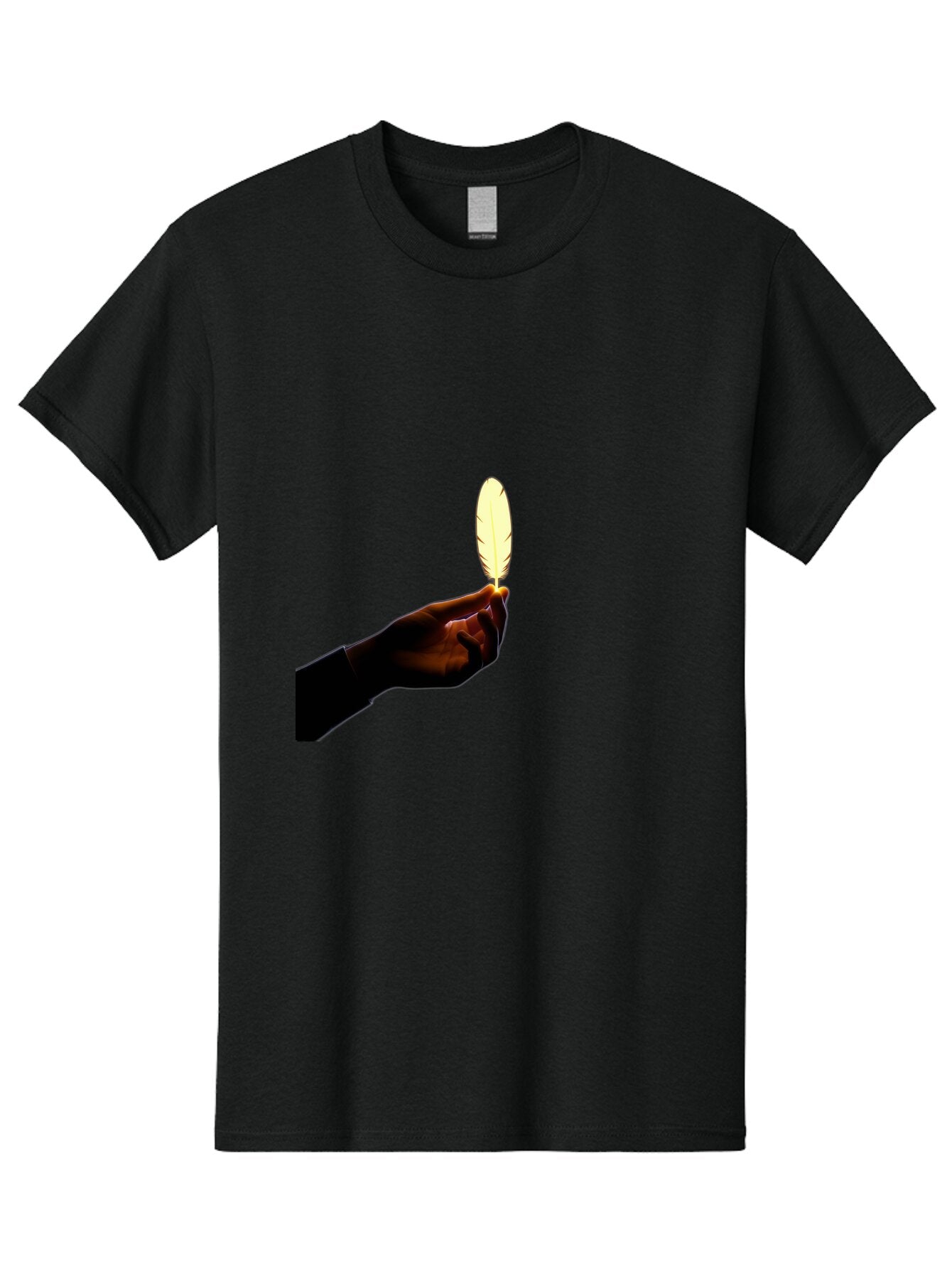 Hand-Holding-Feather Men'S Graphic Tee, 100% Cotton, Comfortable Casual Summer Wear, Machine Washable, Vintage Camera, Old Camera, Antique Camera, Black Camera, Classic Photography, Photography Equipment, Nostalgic Device, Film Camera, Bao506 11