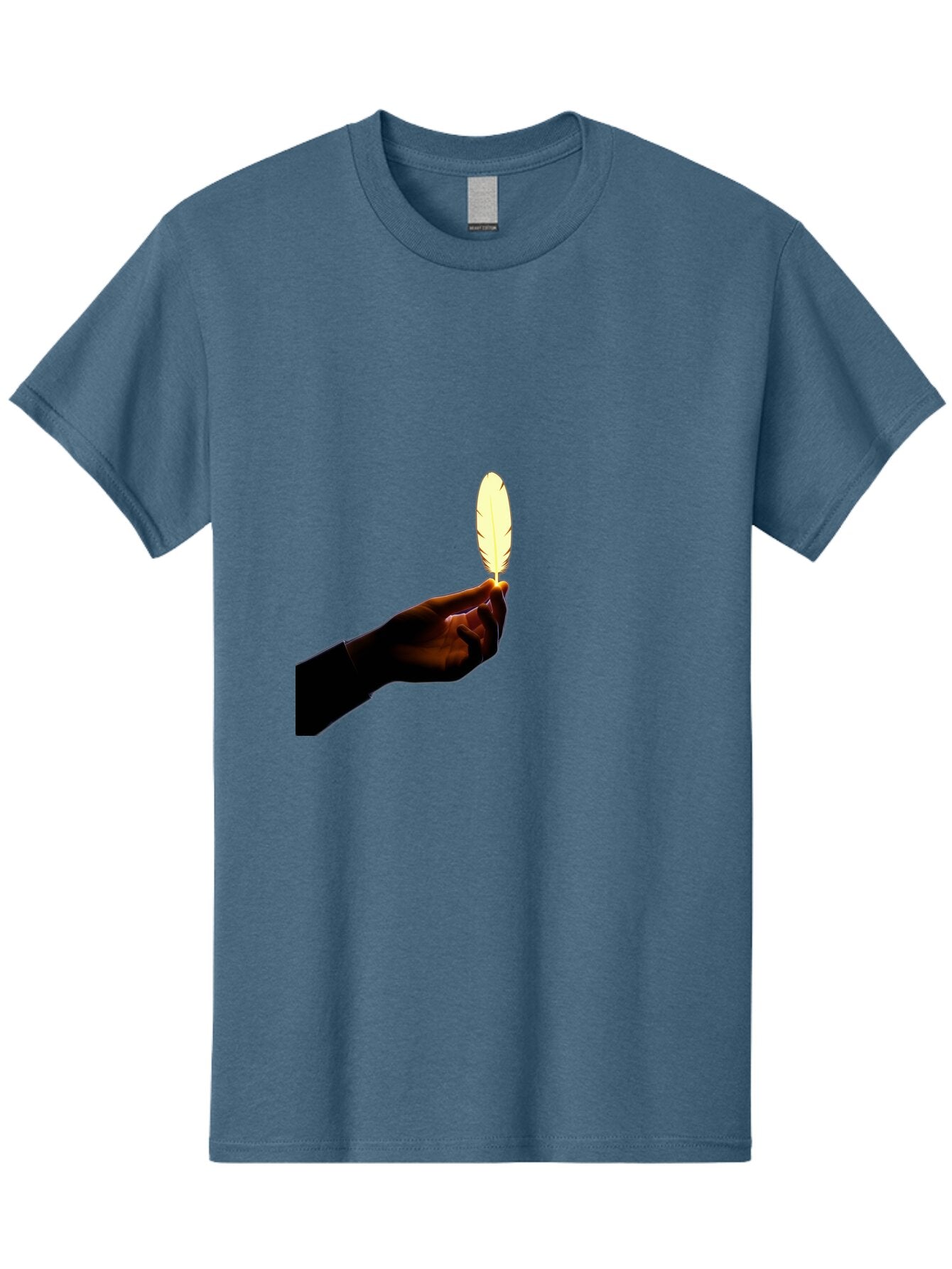 Hand-Holding-Feather Men'S Graphic Tee, 100% Cotton, Comfortable Casual Summer Wear, Machine Washable, Vintage Camera, Old Camera, Antique Camera, Black Camera, Classic Photography, Photography Equipment, Nostalgic Device, Film Camera, Bao506 5