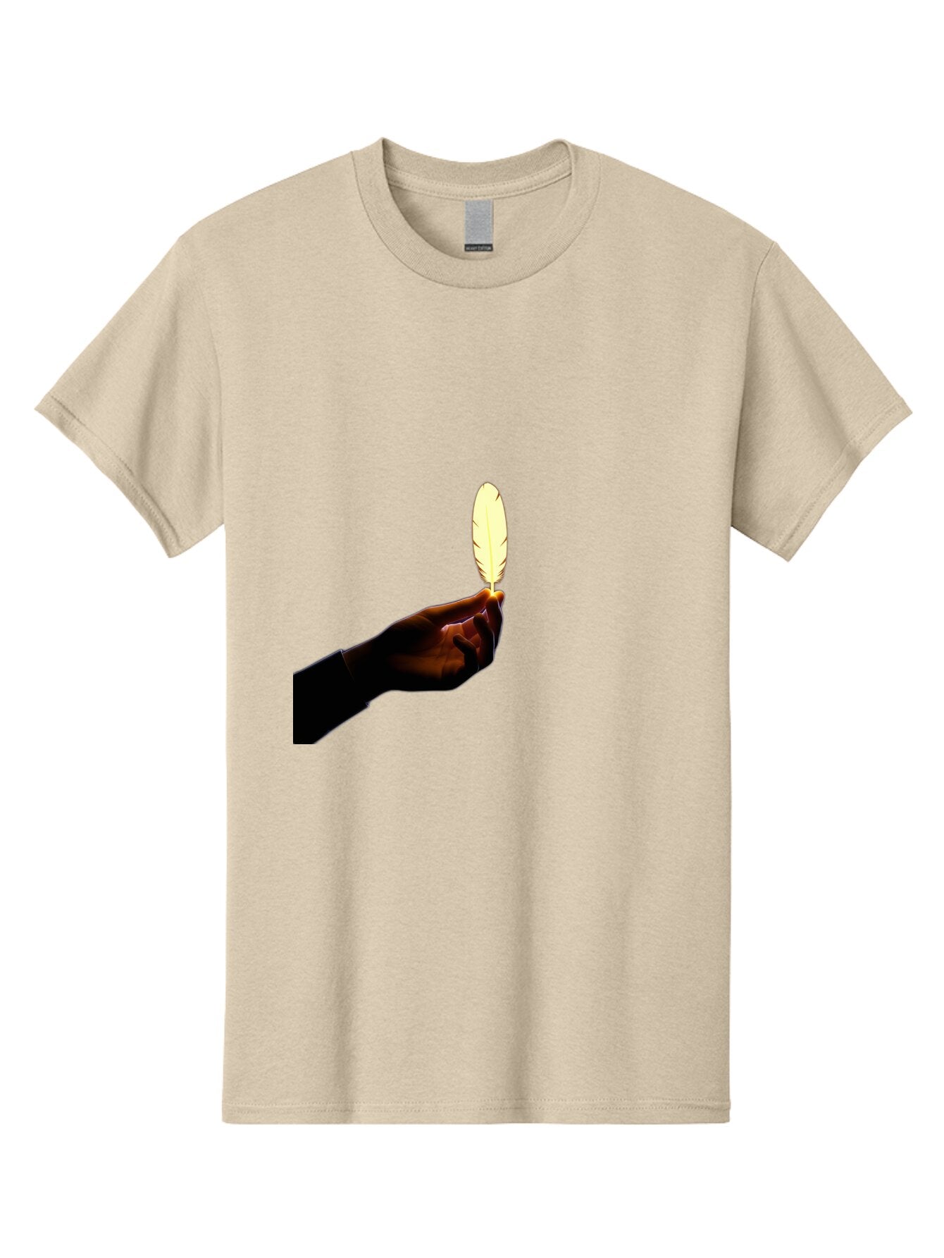 Hand-Holding-Feather Men'S Graphic Tee, 100% Cotton, Comfortable Casual Summer Wear, Machine Washable, Vintage Camera, Old Camera, Antique Camera, Black Camera, Classic Photography, Photography Equipment, Nostalgic Device, Film Camera, Bao506 3