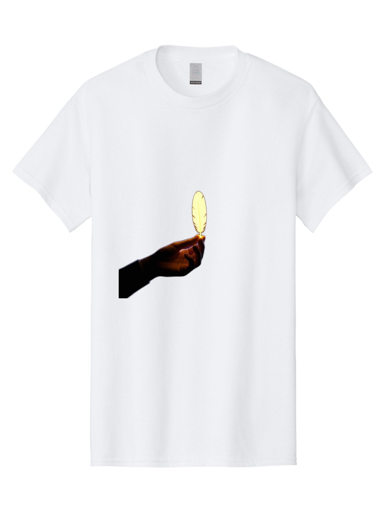 Hand-Holding-Feather Men'S Graphic Tee, 100% Cotton, Comfortable Casual Summer Wear, Machine Washable, Vintage Camera, Old Camera, Antique Camera, Black Camera, Classic Photography, Photography Equipment, Nostalgic Device, Film Camera, Bao506 10