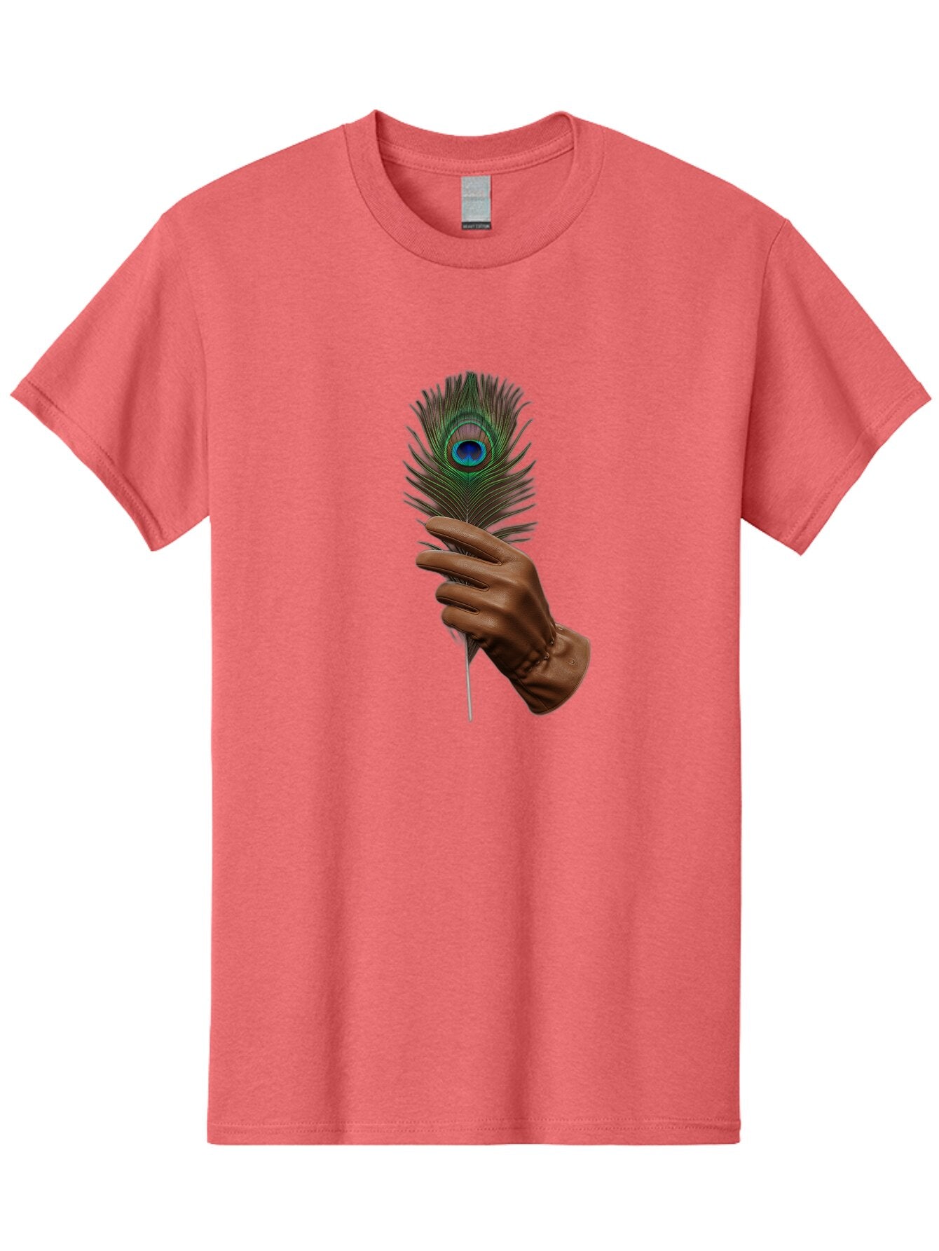 Hand-Holding-Peacock-Feather Men'S Graphic Tee, 100% Cotton, Comfortable Casual Summer Wear, Machine Washable, Vintage Camera, Old Camera, Antique Camera, Black Camera, Classic Photography, Photography Equipment, Nostalgic Device, Film Camera, Bao508 6