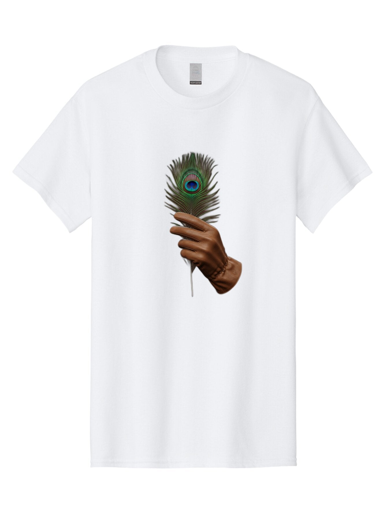 Hand-Holding-Peacock-Feather Men'S Graphic Tee, 100% Cotton, Comfortable Casual Summer Wear, Machine Washable, Vintage Camera, Old Camera, Antique Camera, Black Camera, Classic Photography, Photography Equipment, Nostalgic Device, Film Camera, Bao508 15
