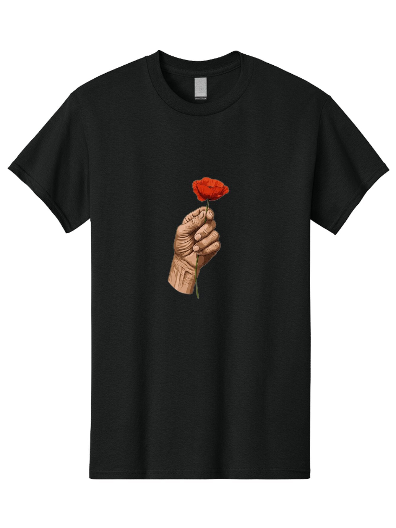 Hand-Holding-Poppy Men'S Graphic Tee, 100% Cotton, Comfortable Casual Summer Wear, Machine Washable, Vintage Camera, Old Camera, Antique Camera, Black Camera, Classic Photography, Photography Equipment, Nostalgic Device, Film Camera, Bao509 6