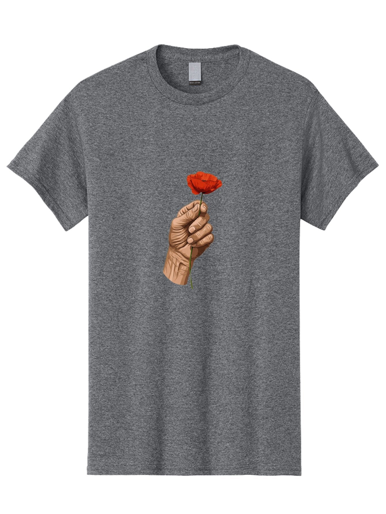 Hand-Holding-Poppy Men'S Graphic Tee, 100% Cotton, Comfortable Casual Summer Wear, Machine Washable, Vintage Camera, Old Camera, Antique Camera, Black Camera, Classic Photography, Photography Equipment, Nostalgic Device, Film Camera, Bao509 14