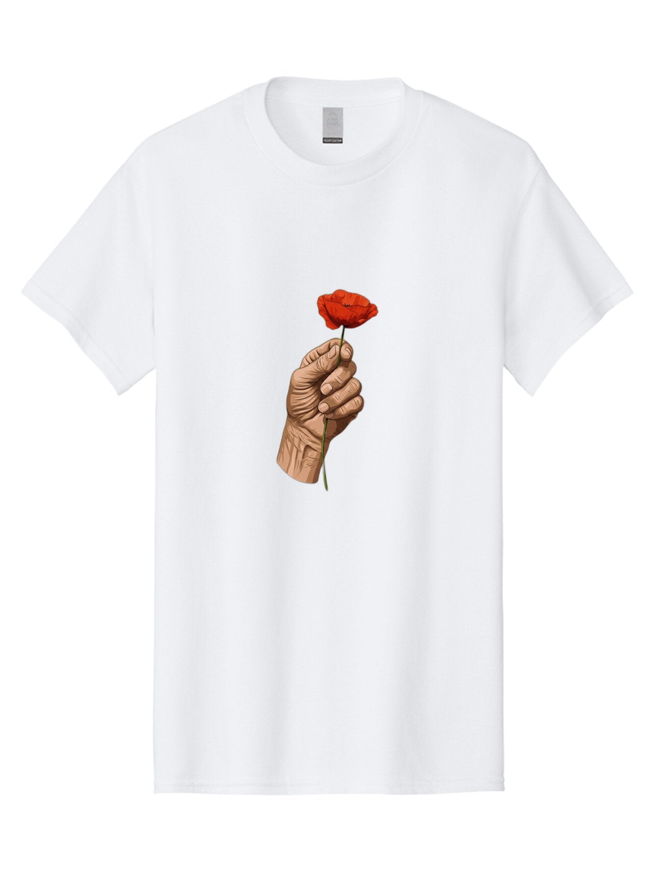 Hand-Holding-Poppy Men'S Graphic Tee, 100% Cotton, Comfortable Casual Summer Wear, Machine Washable, Vintage Camera, Old Camera, Antique Camera, Black Camera, Classic Photography, Photography Equipment, Nostalgic Device, Film Camera, Bao509 3