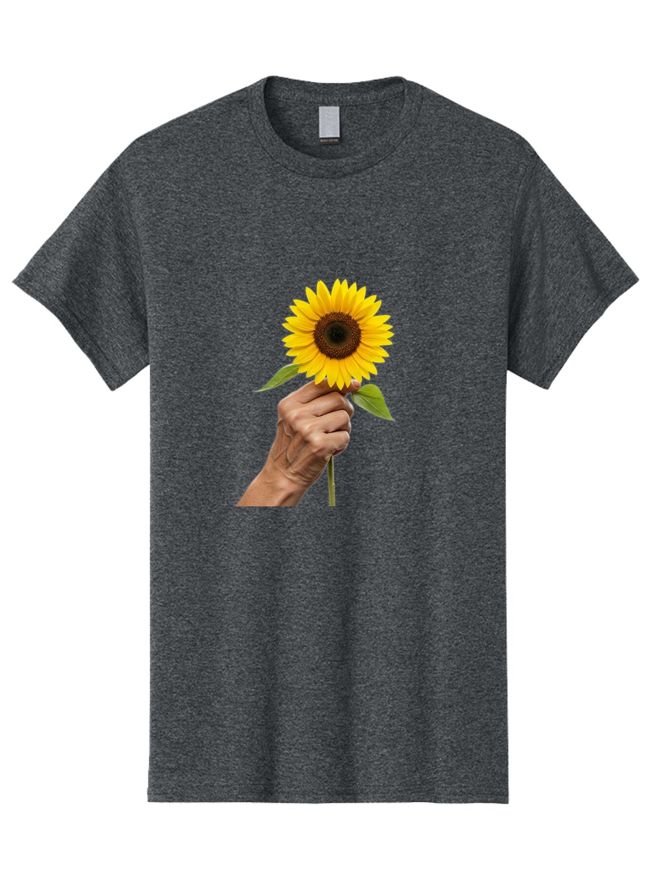 Hand-Holding-Sunflower Men'S Graphic Tee, 100% Cotton, Comfortable Casual Summer Wear, Machine Washable, Vintage Camera, Old Camera, Antique Camera, Black Camera, Classic Photography, Photography Equipment, Nostalgic Device, Film Camera, Bao511