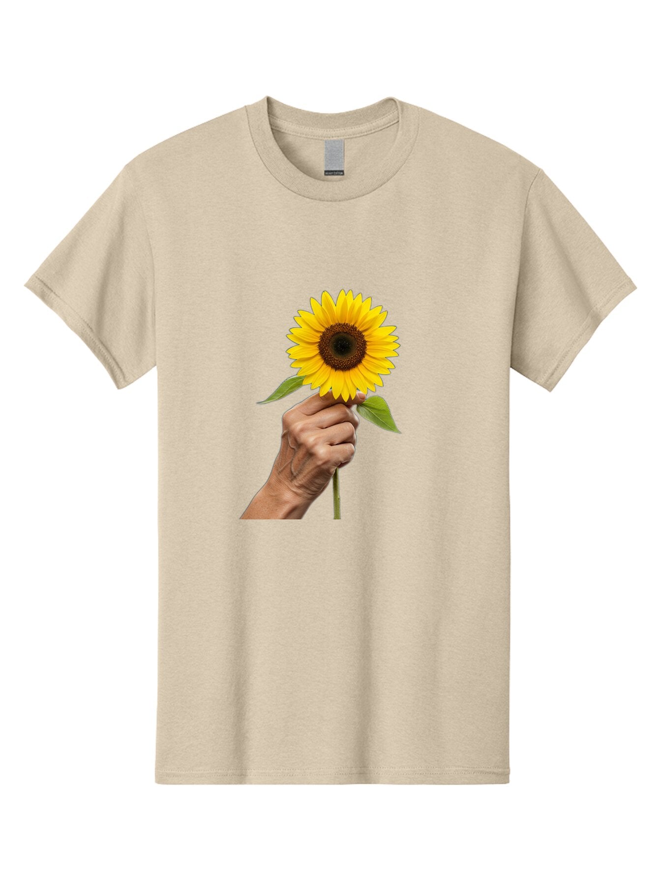 Hand-Holding-Sunflower Men'S Graphic Tee, 100% Cotton, Comfortable Casual Summer Wear, Machine Washable, Vintage Camera, Old Camera, Antique Camera, Black Camera, Classic Photography, Photography Equipment, Nostalgic Device, Film Camera, Bao511 5