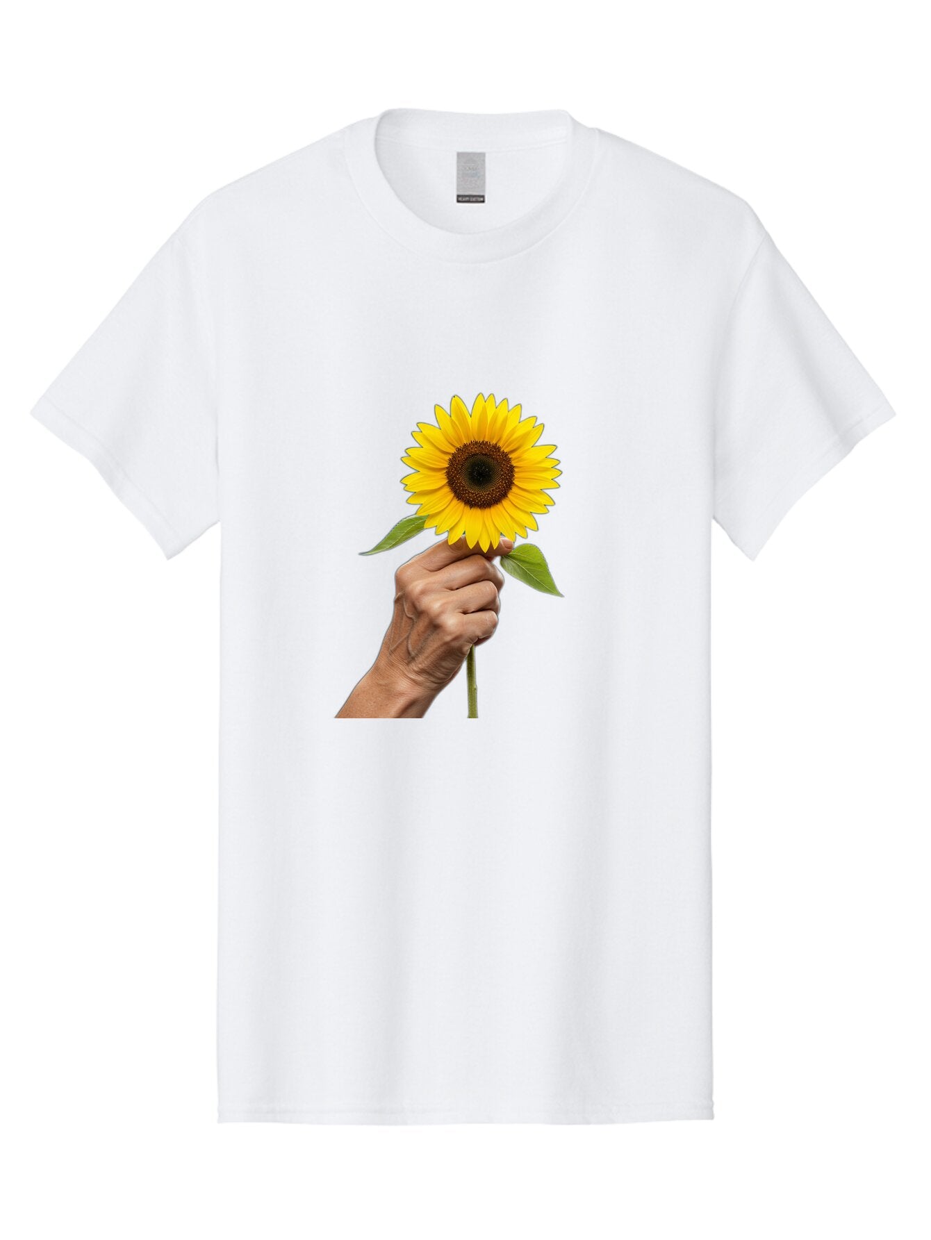 Hand-Holding-Sunflower Men'S Graphic Tee, 100% Cotton, Comfortable Casual Summer Wear, Machine Washable, Vintage Camera, Old Camera, Antique Camera, Black Camera, Classic Photography, Photography Equipment, Nostalgic Device, Film Camera, Bao511 3