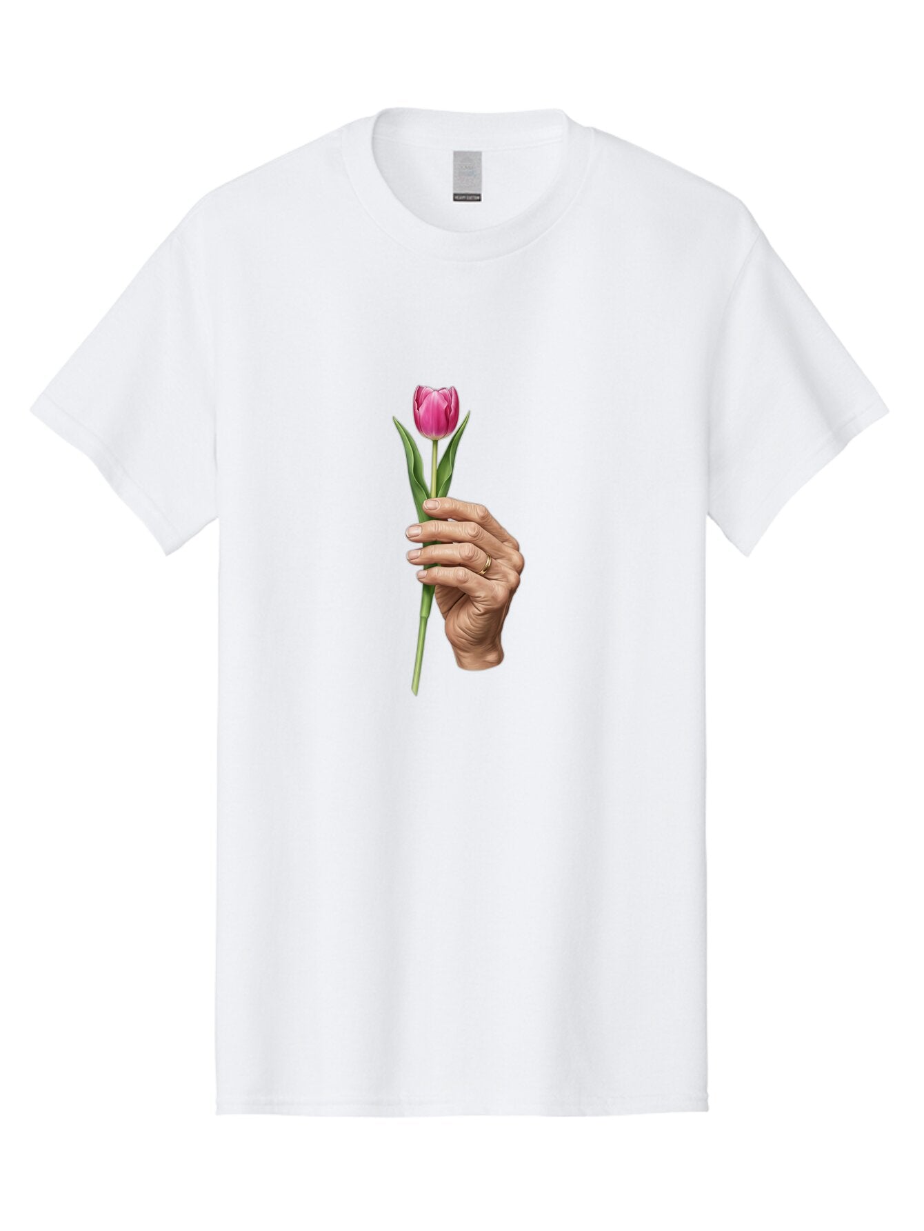 Hand-Holding-Tulip Men'S Graphic Tee, 100% Cotton, Comfortable Casual Summer Wear, Machine Washable, Vintage Camera, Old Camera, Antique Camera, Black Camera, Classic Photography, Photography Equipment, Nostalgic Device, Film Camera, Bao512 11