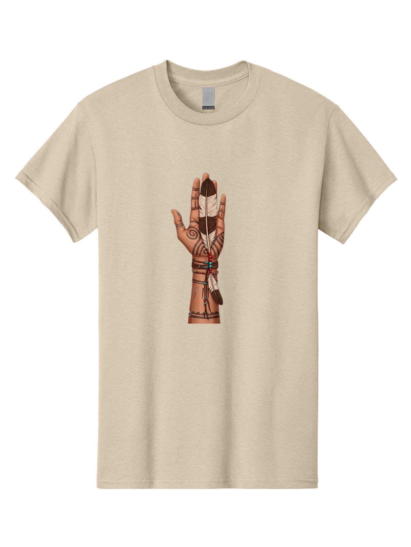 Hand-With-Feather-1 Men'S Graphic Tee, 100% Cotton, Comfortable Casual Summer Wear, Machine Washable, Vintage Camera, Old Camera, Antique Camera, Black Camera, Classic Photography, Photography Equipment, Nostalgic Device, Film Camera, Bao514 7