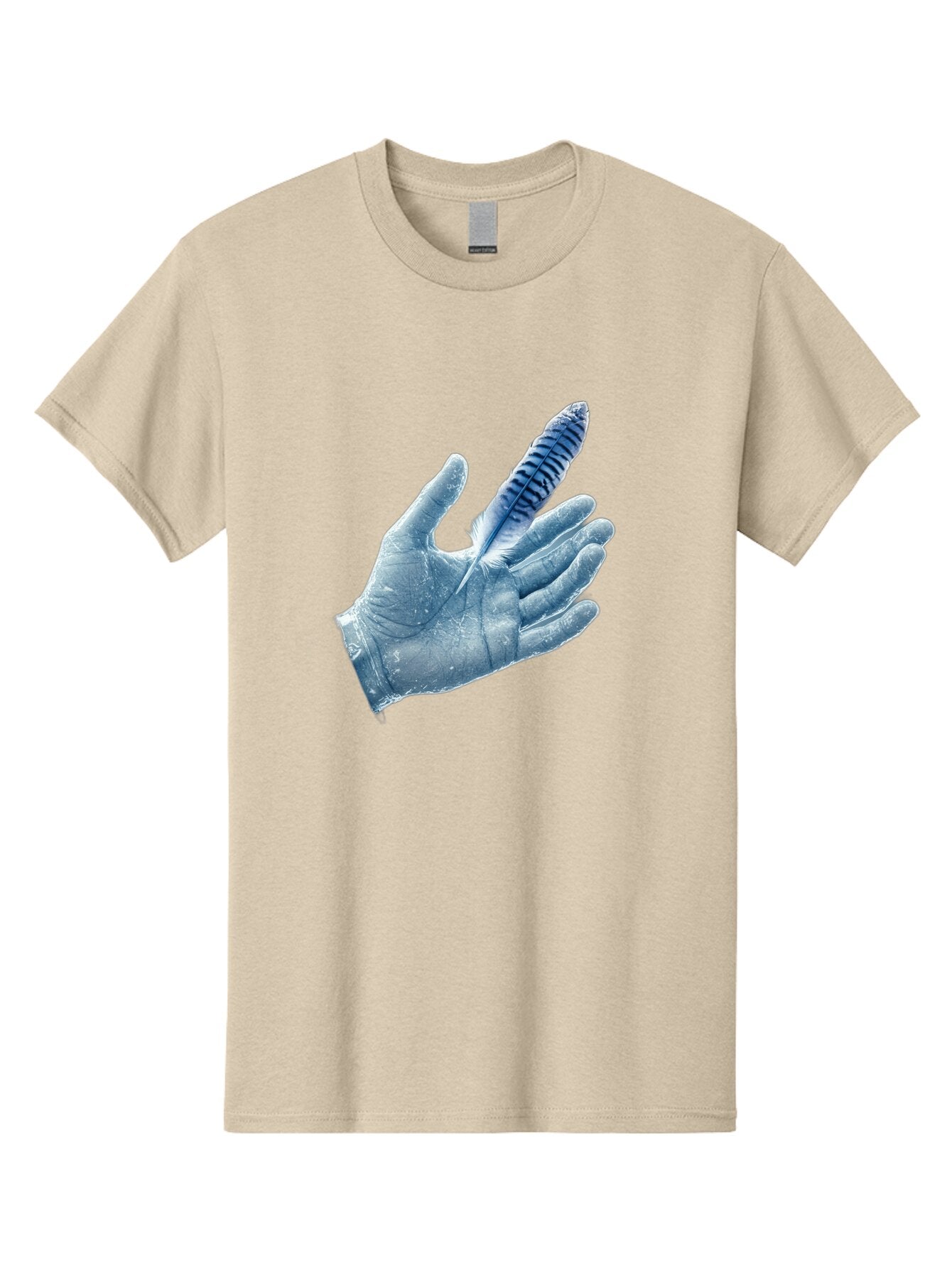 Hand-With-Feather-2 Men'S Graphic Tee, 100% Cotton, Comfortable Casual Summer Wear, Machine Washable, Vintage Camera, Old Camera, Antique Camera, Black Camera, Classic Photography, Photography Equipment, Nostalgic Device, Film Camera, Bao515 12