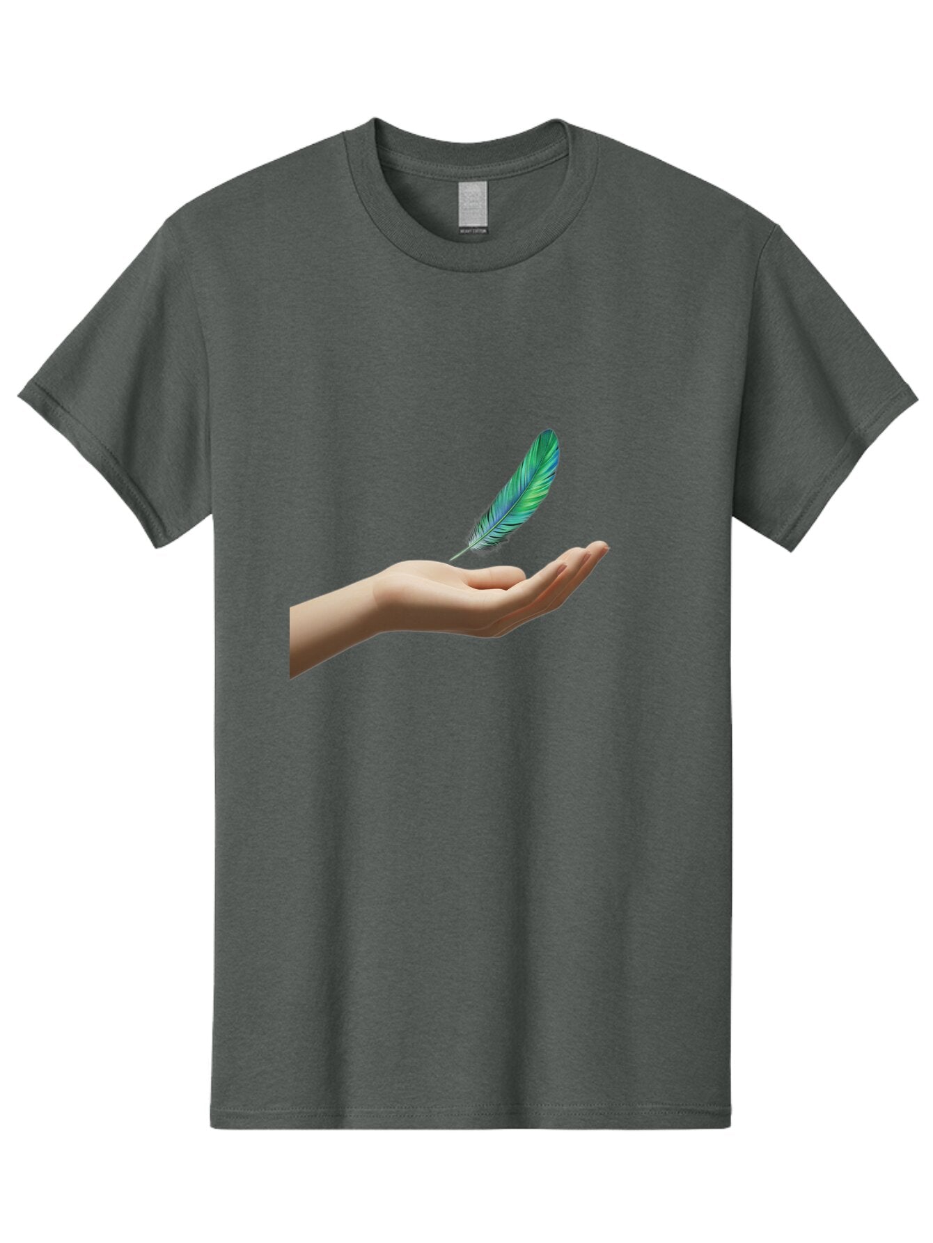 Hand-With-Feather Men'S Graphic Tee, 100% Cotton, Comfortable Casual Summer Wear, Machine Washable, Vintage Camera, Old Camera, Antique Camera, Black Camera, Classic Photography, Photography Equipment, Nostalgic Device, Film Camera, Camera Art Bao516 4