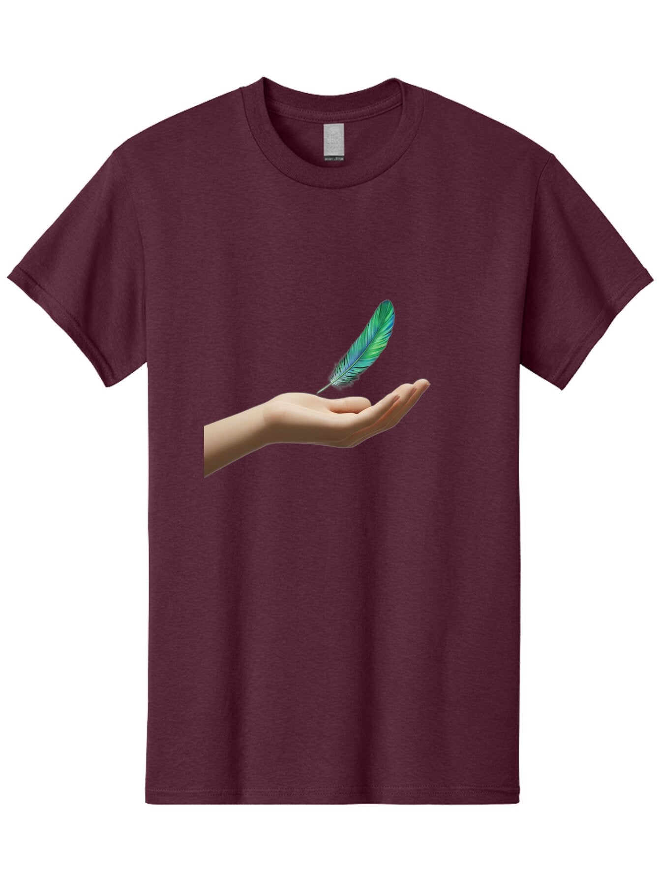 Hand-With-Feather Men'S Graphic Tee, 100% Cotton, Comfortable Casual Summer Wear, Machine Washable, Vintage Camera, Old Camera, Antique Camera, Black Camera, Classic Photography, Photography Equipment, Nostalgic Device, Film Camera, Camera Art Bao516 3