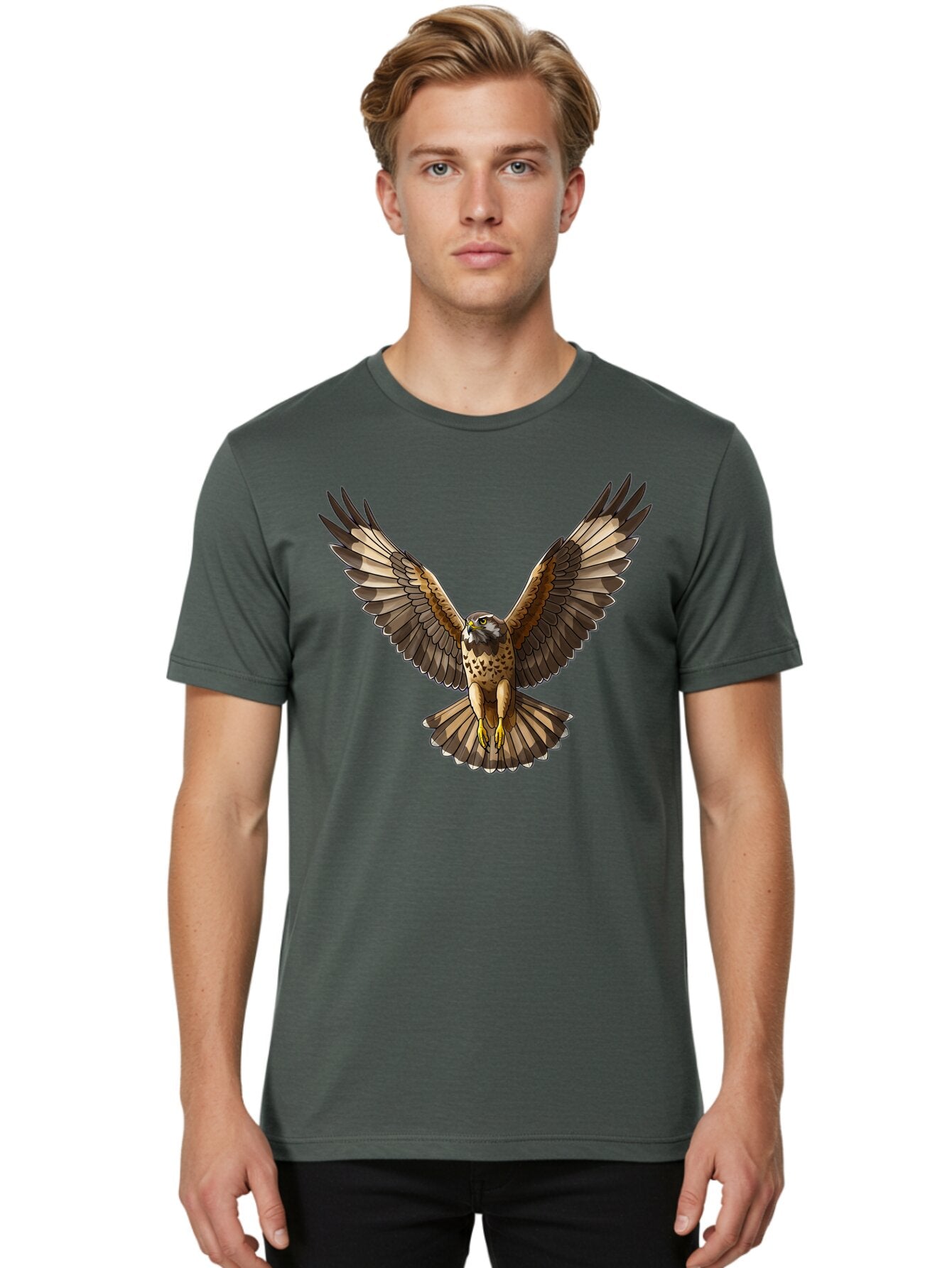 Hawk-In-Flight-1 Men'S Graphic Tee, 100% Cotton, Comfortable Casual Summer Wear, Machine Washable, Vintage Camera, Old Camera, Antique Camera, Black Camera, Classic Photography, Photography Equipment, Nostalgic Device, Film Camera, Camera Art Bao520 22