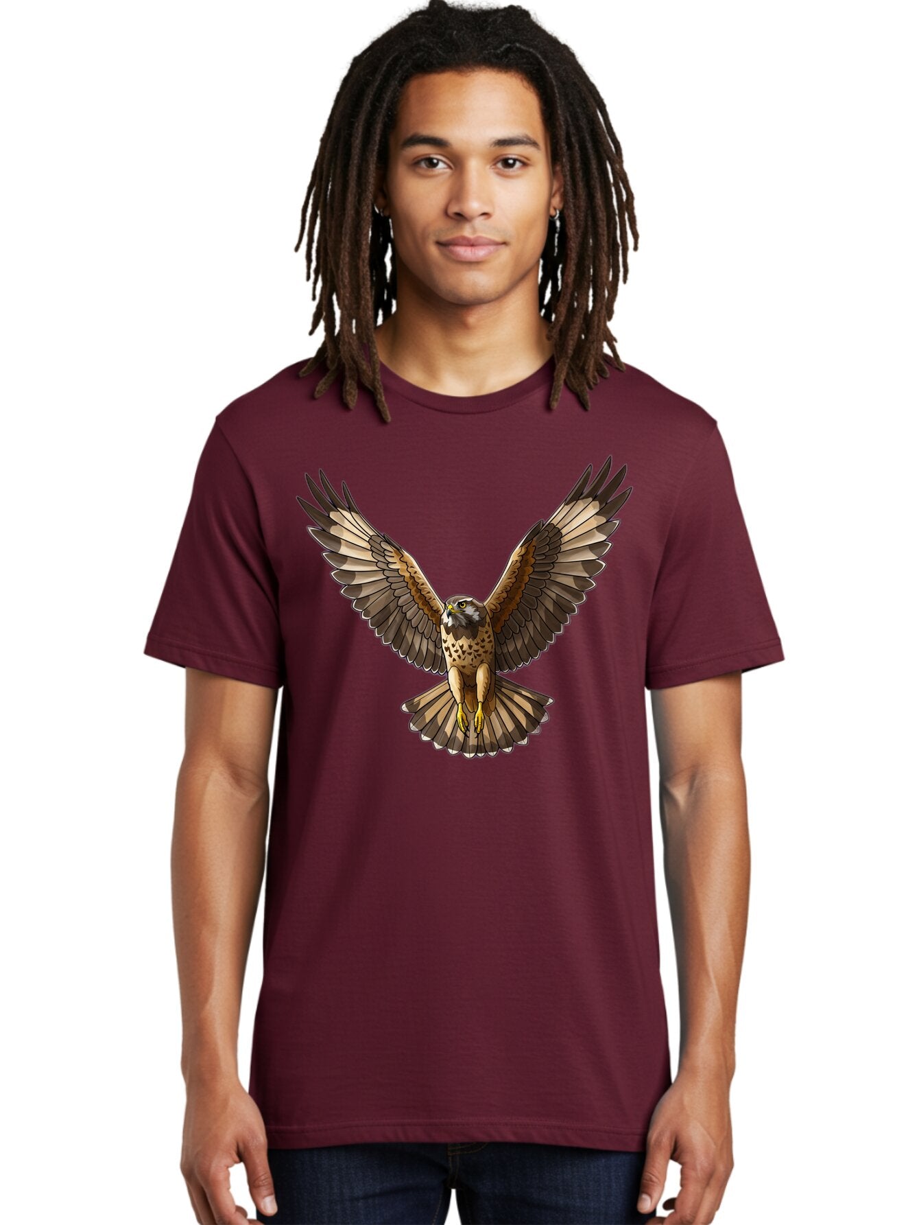 Hawk-In-Flight-1 Men'S Graphic Tee, 100% Cotton, Comfortable Casual Summer Wear, Machine Washable, Vintage Camera, Old Camera, Antique Camera, Black Camera, Classic Photography, Photography Equipment, Nostalgic Device, Film Camera, Camera Art Bao520 20
