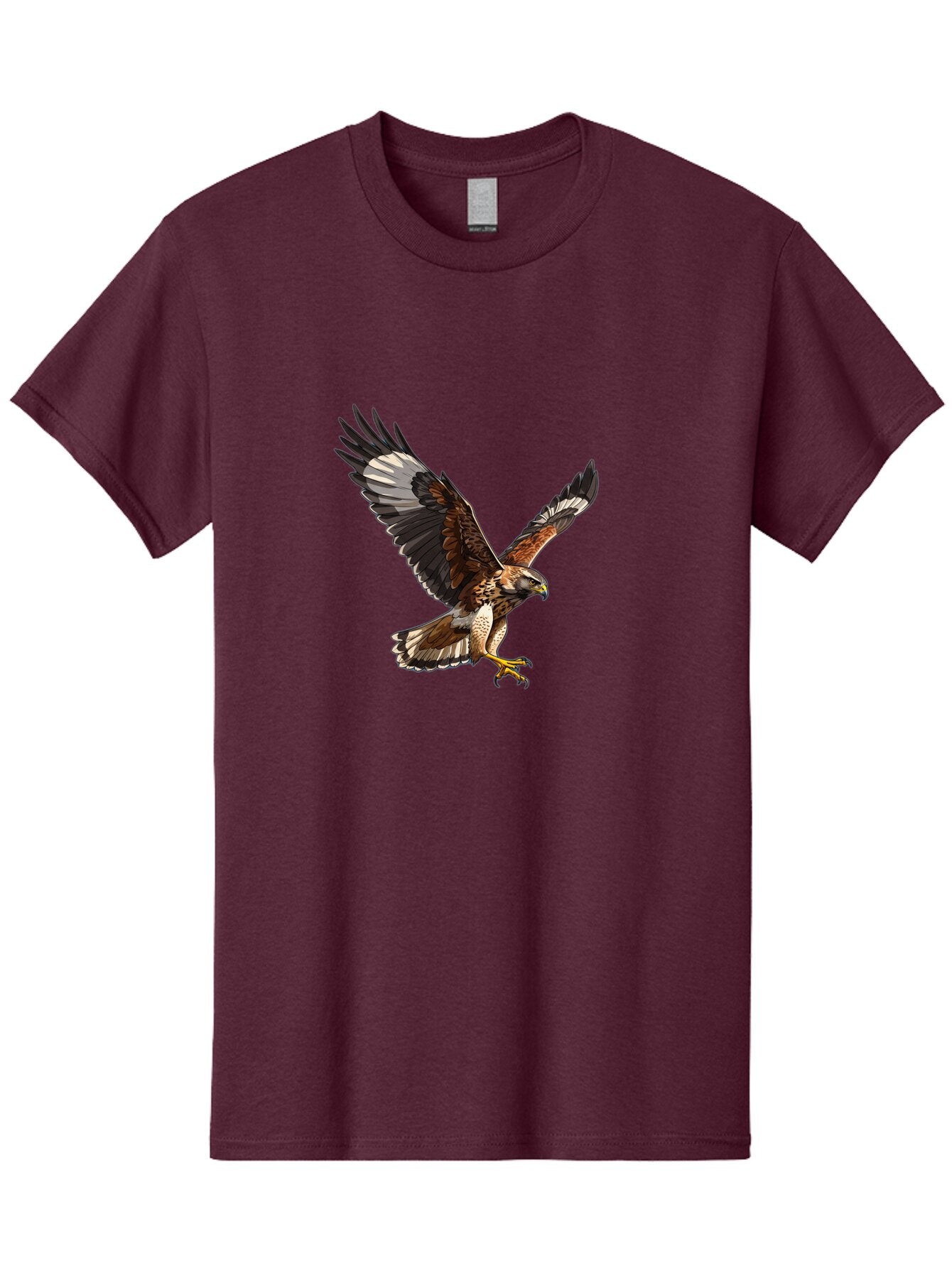 Hawk-In-Flight-2 Men'S Graphic Tee, 100% Cotton, Comfortable Casual Summer Wear, Machine Washable, Vintage Camera, Old Camera, Antique Camera, Black Camera, Classic Photography, Photography Equipment, Nostalgic Device, Film Camera, Camera Art Bao521