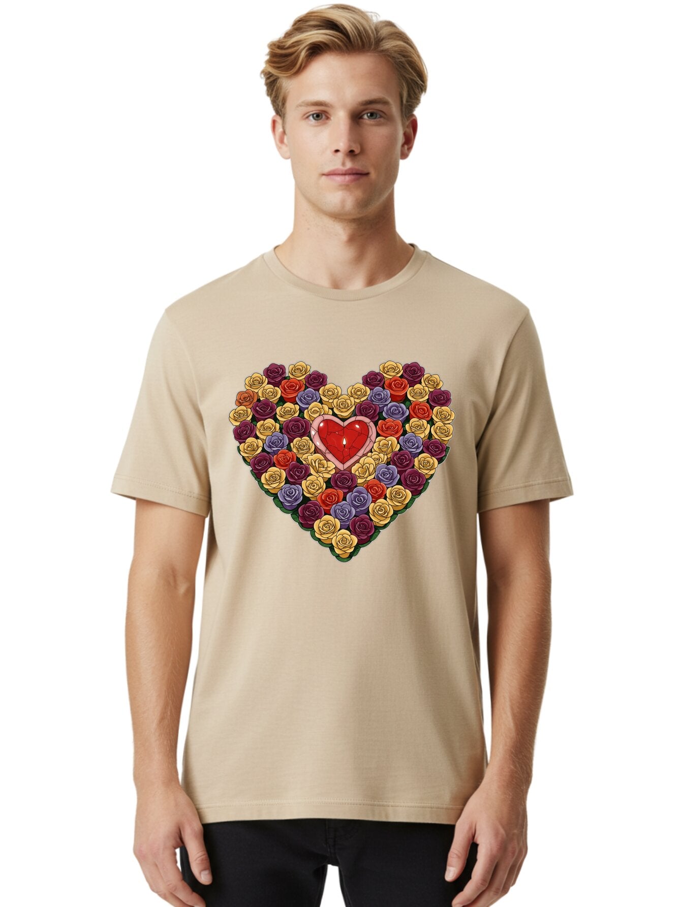 Heart-Of-Roses Men'S Graphic Tee, 100% Cotton, Comfortable Casual Summer Wear, Machine Washable, Vintage Camera, Old Camera, Antique Camera, Black Camera, Classic Photography, Photography Equipment, Nostalgic Device, Film Camera, Camera Art Bao525 25