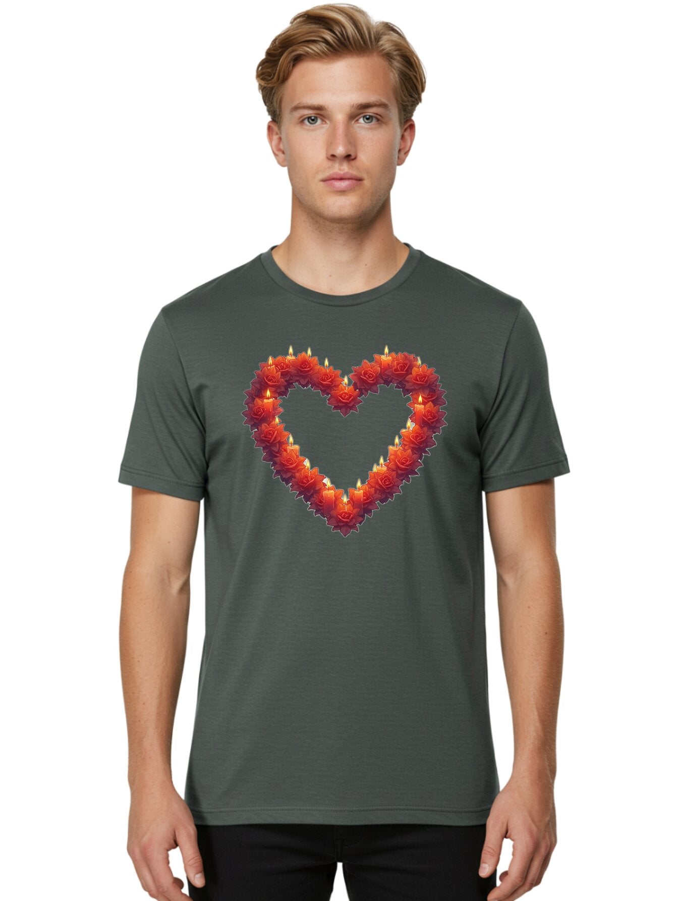 Heart-Shape-Candles Men'S Graphic Tee, 100% Cotton, Comfortable Casual Summer Wear, Machine Washable, Vintage Camera, Old Camera, Antique Camera, Black Camera, Classic Photography, Photography Equipment, Nostalgic Device, Film Camera, Bao526 25