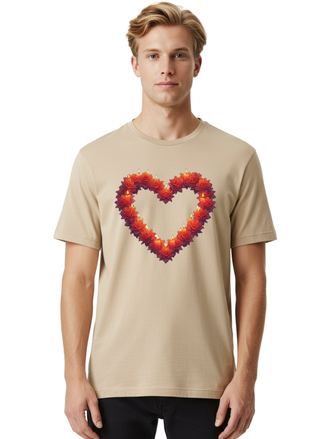 Heart-Shape-Candles Men'S Graphic Tee, 100% Cotton, Comfortable Casual Summer Wear, Machine Washable, Vintage Camera, Old Camera, Antique Camera, Black Camera, Classic Photography, Photography Equipment, Nostalgic Device, Film Camera, Bao526 17