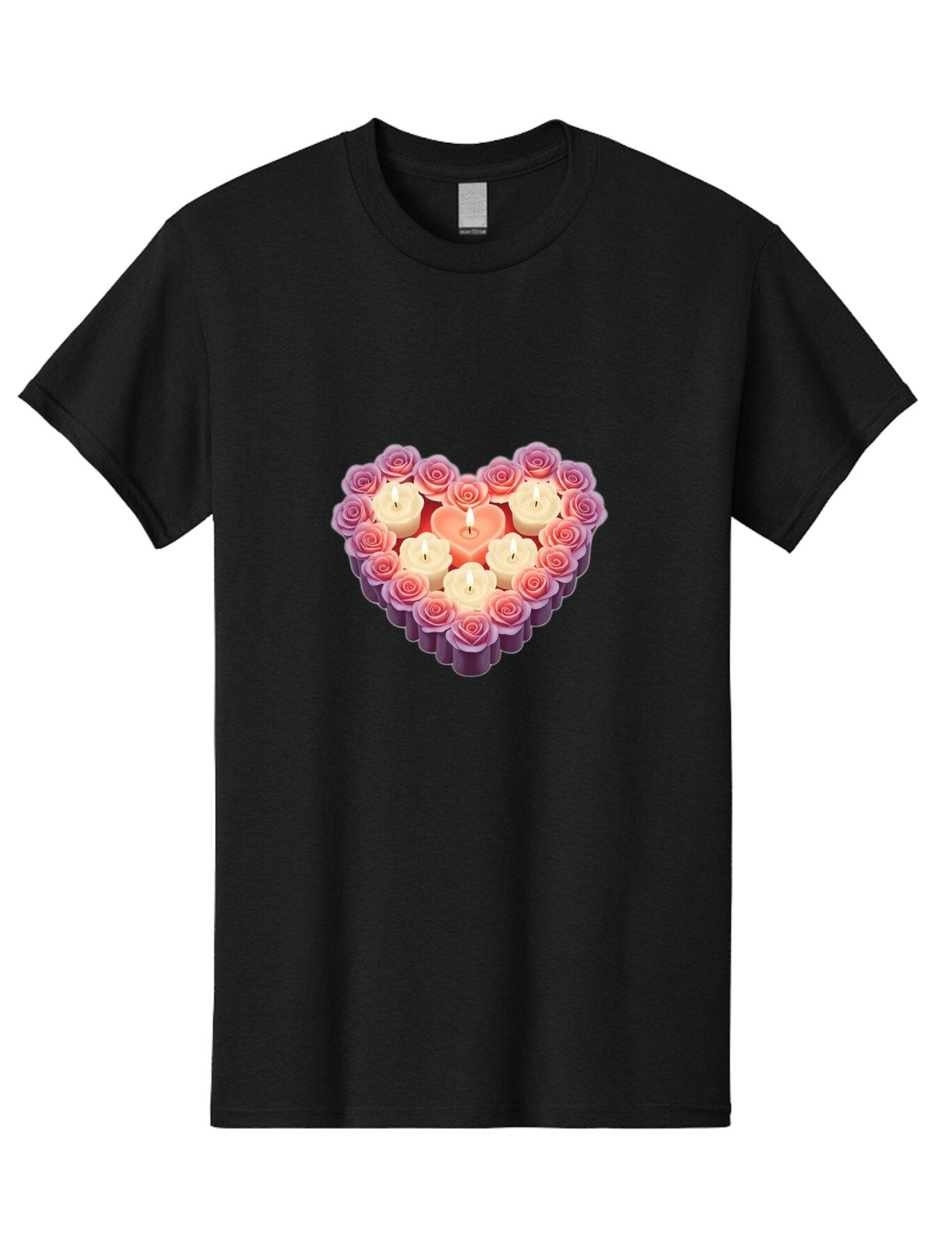 Heart-Shaped-Candles-And-Roses Men'S Graphic Tee, 100% Cotton, Comfortable Casual Summer Wear, Machine Washable, Vintage Camera, Old Camera, Antique Camera, Black Camera, Classic Photography, Photography Equipment, Nostalgic Device, Bao528 9