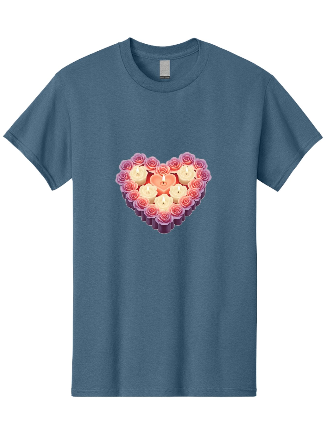 Heart-Shaped-Candles-And-Roses Men'S Graphic Tee, 100% Cotton, Comfortable Casual Summer Wear, Machine Washable, Vintage Camera, Old Camera, Antique Camera, Black Camera, Classic Photography, Photography Equipment, Nostalgic Device, Bao528 10