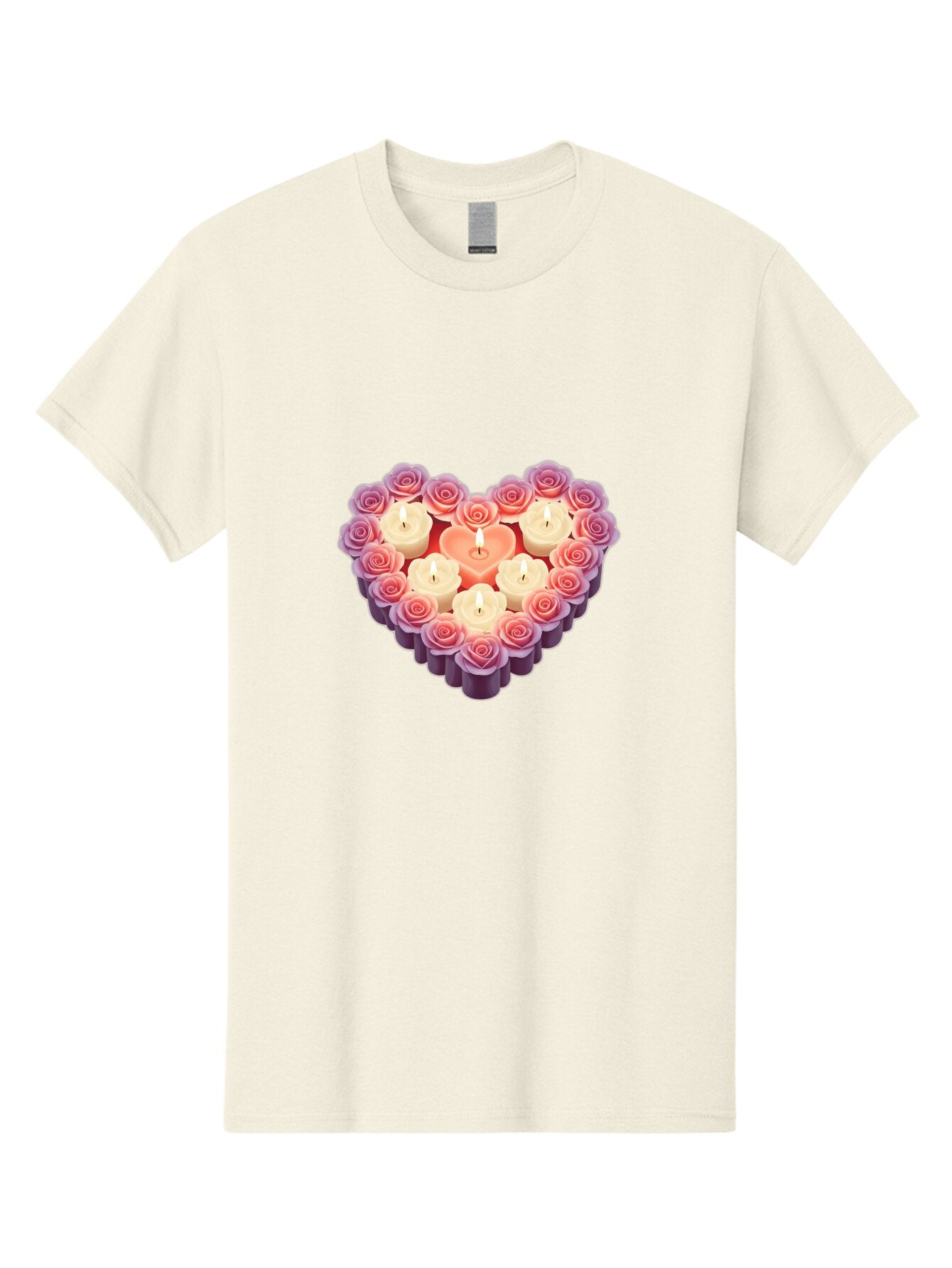 Heart-Shaped-Candles-And-Roses Men'S Graphic Tee, 100% Cotton, Comfortable Casual Summer Wear, Machine Washable, Vintage Camera, Old Camera, Antique Camera, Black Camera, Classic Photography, Photography Equipment, Nostalgic Device, Bao528 3