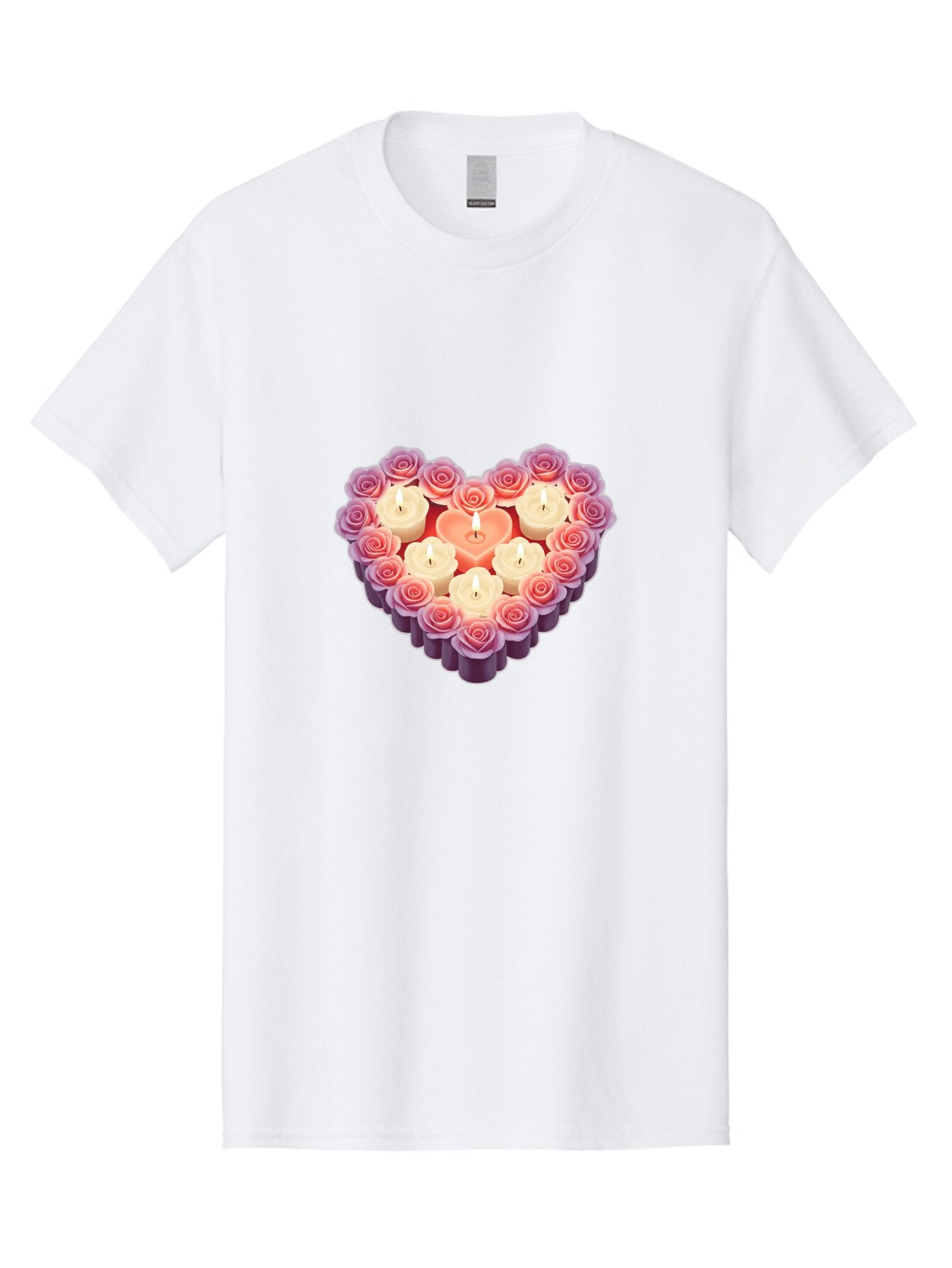 Heart-Shaped-Candles-And-Roses Men'S Graphic Tee, 100% Cotton, Comfortable Casual Summer Wear, Machine Washable, Vintage Camera, Old Camera, Antique Camera, Black Camera, Classic Photography, Photography Equipment, Nostalgic Device, Bao528 15