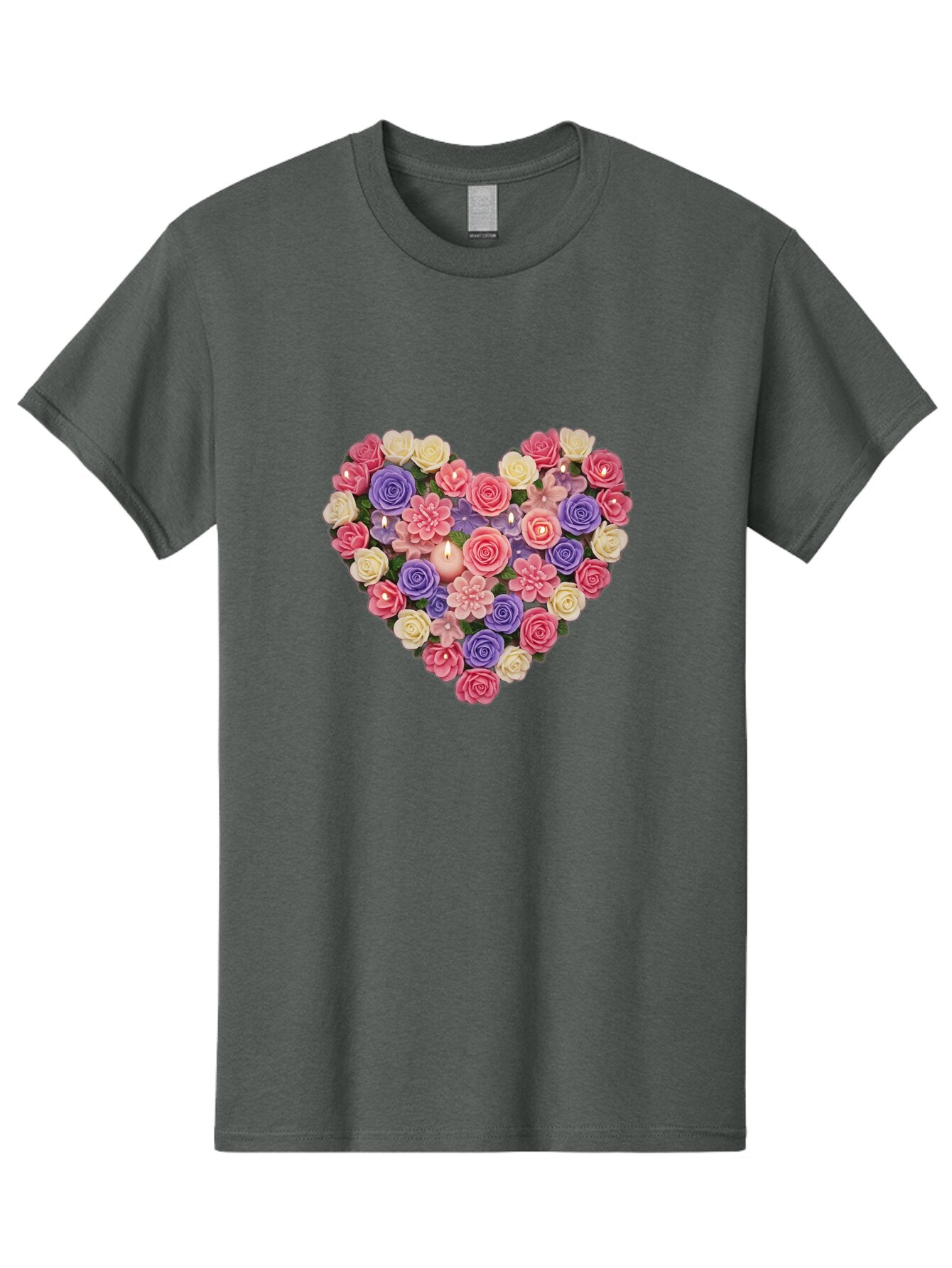Heart-Shaped-Flowers Men'S Graphic Tee, 100% Cotton, Comfortable Casual Summer Wear, Machine Washable, Vintage Camera, Old Camera, Antique Camera, Black Camera, Classic Photography, Photography Equipment, Nostalgic Device, Film Camera, Bao529