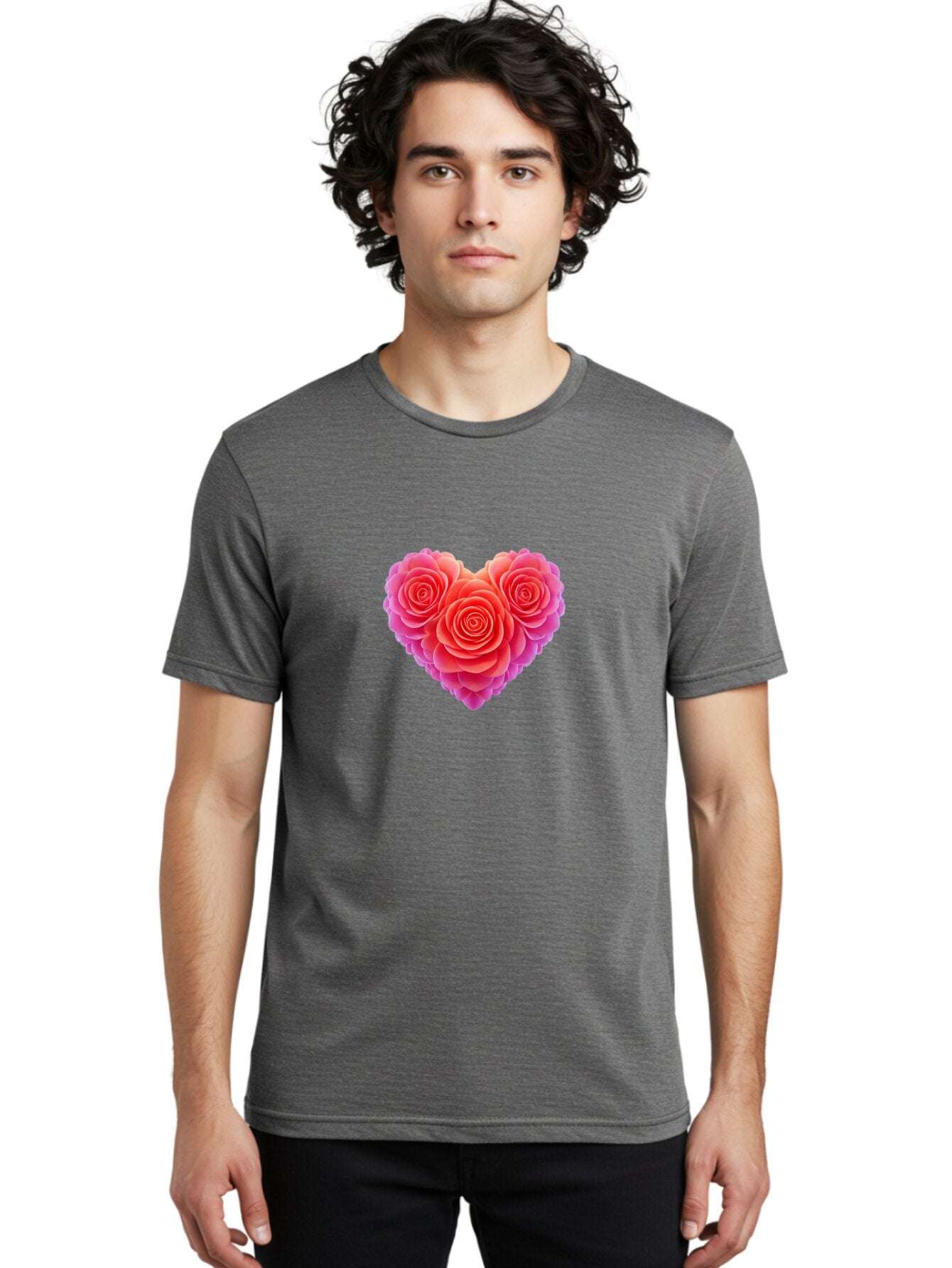 Heart-Shaped-Roses Men'S Graphic Tee, 100% Cotton, Comfortable Casual Summer Wear, Machine Washable, Vintage Camera, Old Camera, Antique Camera, Black Camera, Classic Photography, Photography Equipment, Nostalgic Device, Film Camera, Bao530 21