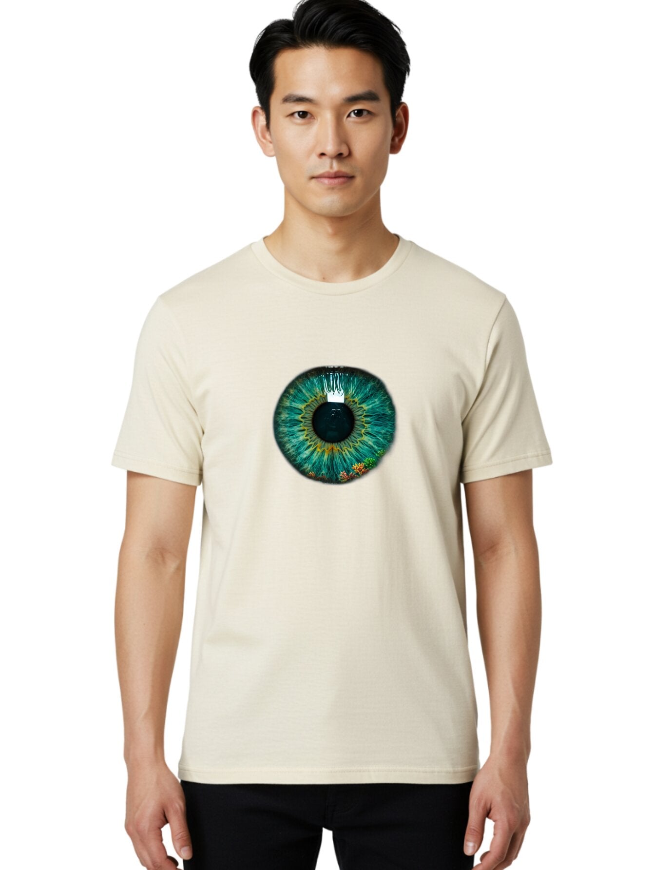 Human-Eye-Iris Men'S Graphic Tee, 100% Cotton, Comfortable Casual Summer Wear, Machine Washable, Vintage Camera, Old Camera, Antique Camera, Black Camera, Classic Photography, Photography Equipment, Nostalgic Device, Film Camera, Camera Art Bao536 21