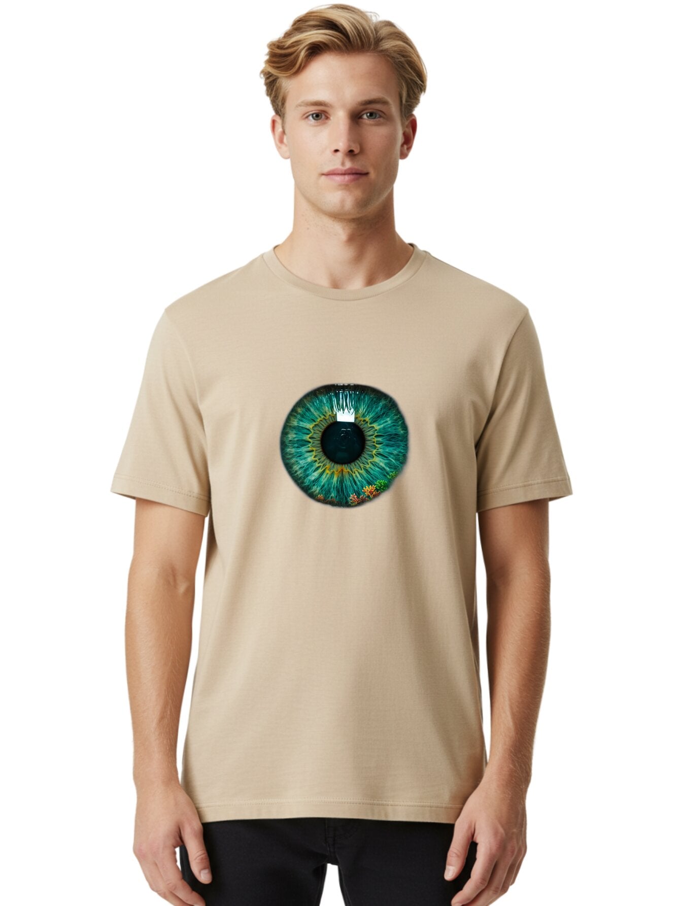 Human-Eye-Iris Men'S Graphic Tee, 100% Cotton, Comfortable Casual Summer Wear, Machine Washable, Vintage Camera, Old Camera, Antique Camera, Black Camera, Classic Photography, Photography Equipment, Nostalgic Device, Film Camera, Camera Art Bao536 29