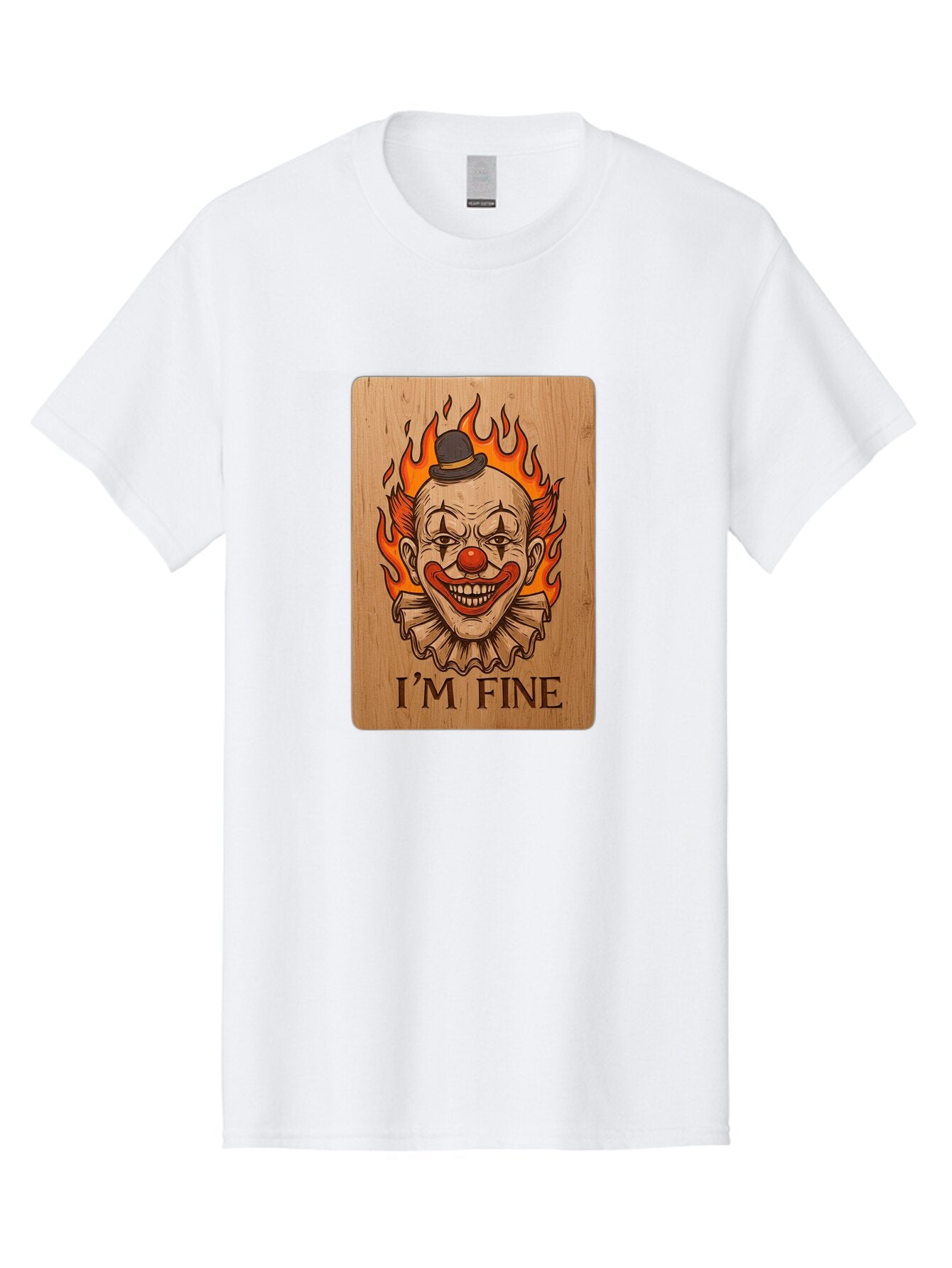 I-M-Fine-Clown-4 Men'S Graphic Tee, 100% Cotton, Comfortable Casual Summer Wear, Machine Washable, Vintage Camera, Old Camera, Antique Camera, Black Camera, Classic Photography, Photography Equipment, Nostalgic Device, Film Camera, Camera Art Bao542 14