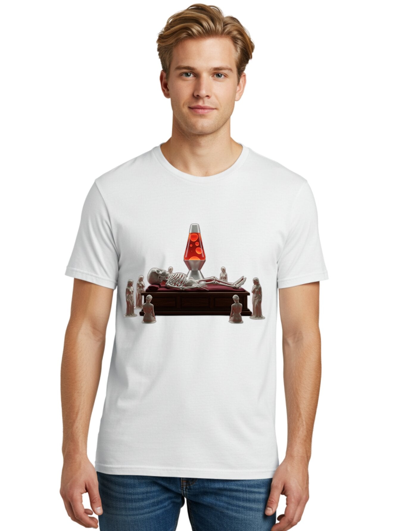 Lava-Lamp-Skeleton Men'S Graphic Tee, 100% Cotton, Comfortable Casual Summer Wear, Machine Washable, Vintage Camera, Old Camera, Antique Camera, Black Camera, Classic Photography, Photography Equipment, Nostalgic Device, Film Camera, Bao570 26