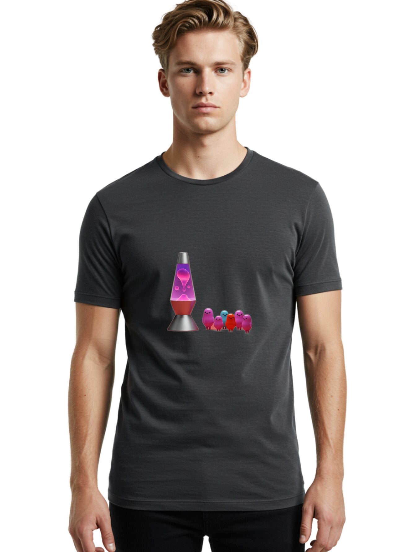 Lava-Lamp-With-Creatures Men'S Graphic Tee, 100% Cotton, Comfortable Casual Summer Wear, Machine Washable, Vintage Camera, Old Camera, Antique Camera, Black Camera, Classic Photography, Photography Equipment, Nostalgic Device, Film Camera, Bao571 26