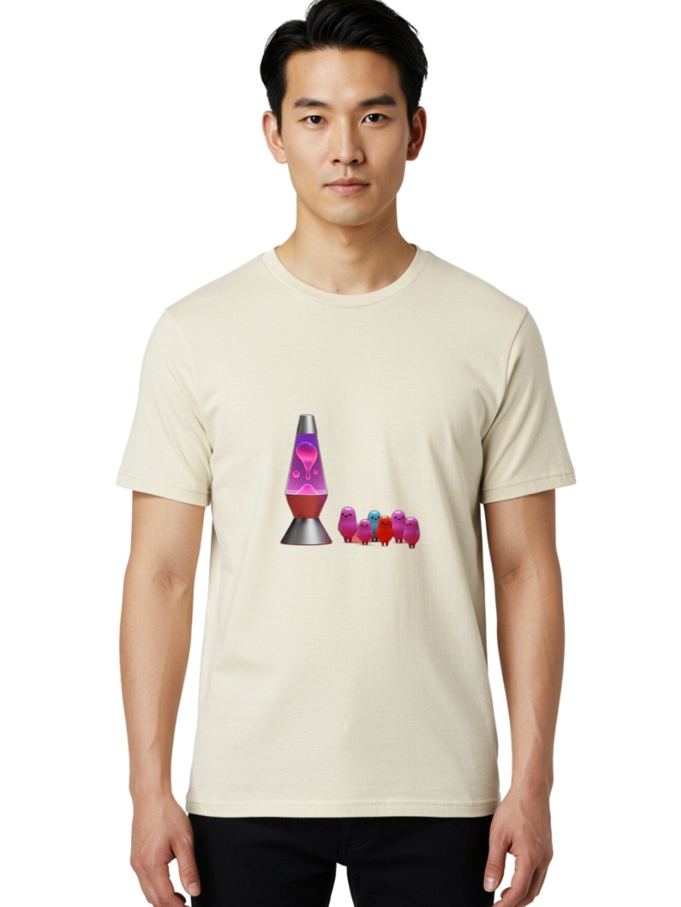 Lava-Lamp-With-Creatures Men'S Graphic Tee, 100% Cotton, Comfortable Casual Summer Wear, Machine Washable, Vintage Camera, Old Camera, Antique Camera, Black Camera, Classic Photography, Photography Equipment, Nostalgic Device, Film Camera, Bao571 17