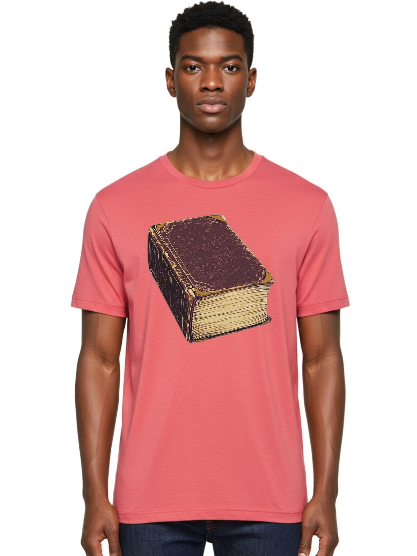 Leather-Bound-Book-1 Men'S Graphic Tee, 100% Cotton, Comfortable Casual Summer Wear, Machine Washable, Vintage Camera, Old Camera, Antique Camera, Black Camera, Classic Photography, Photography Equipment, Nostalgic Device, Film Camera, Bao576 21