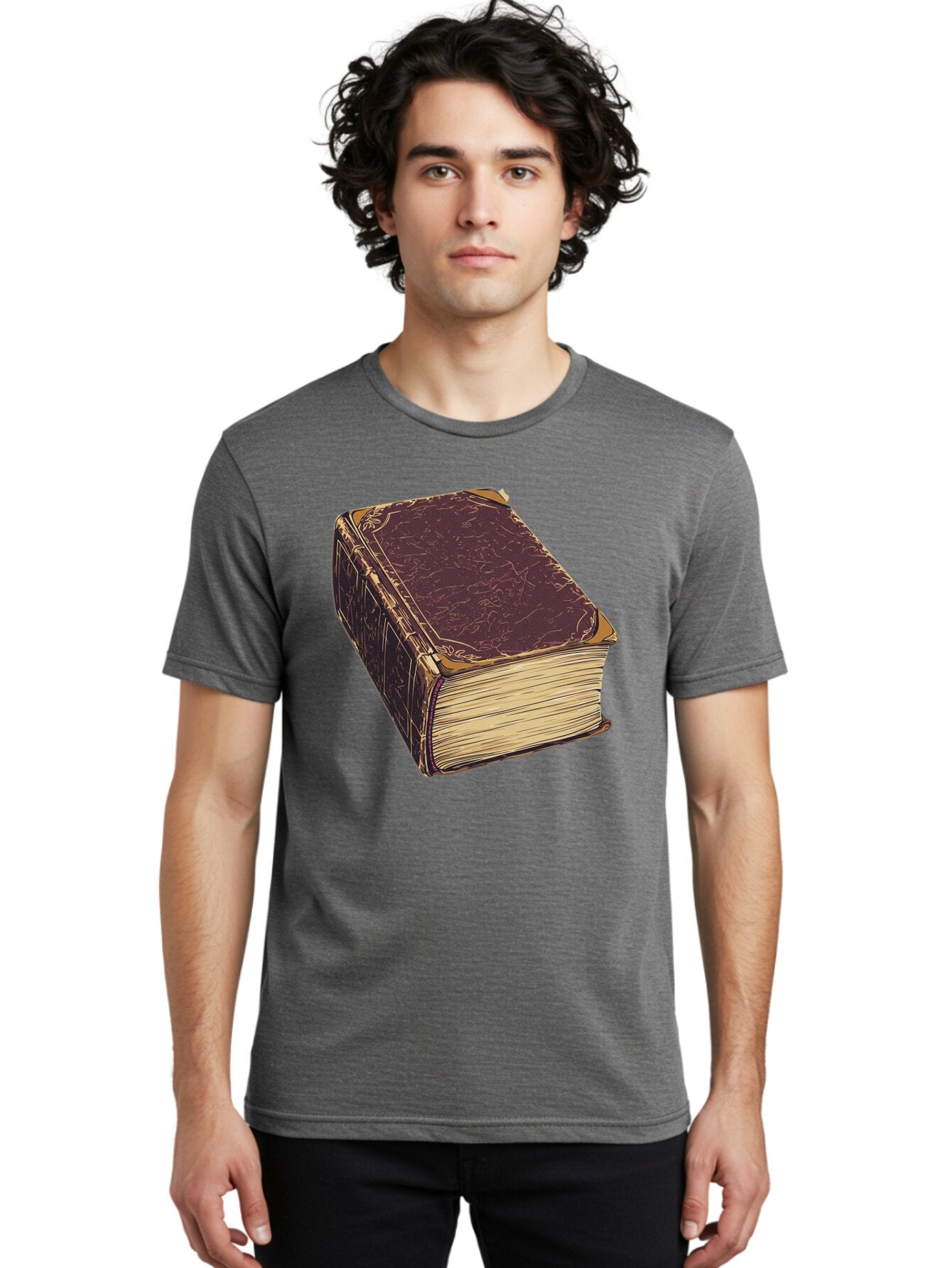 Leather-Bound-Book-1 Men'S Graphic Tee, 100% Cotton, Comfortable Casual Summer Wear, Machine Washable, Vintage Camera, Old Camera, Antique Camera, Black Camera, Classic Photography, Photography Equipment, Nostalgic Device, Film Camera, Bao576 28