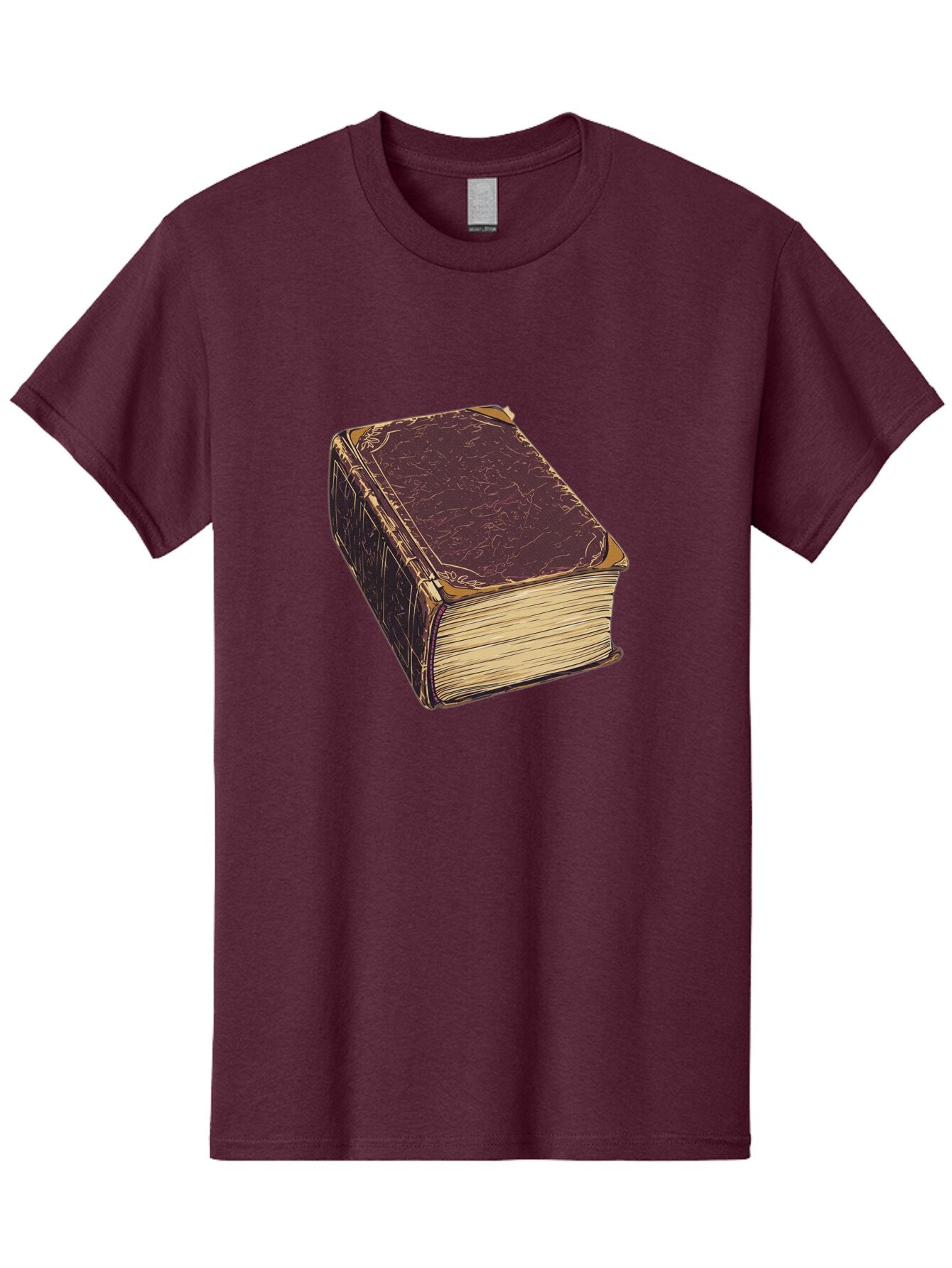 Leather-Bound-Book-1 Men'S Graphic Tee, 100% Cotton, Comfortable Casual Summer Wear, Machine Washable, Vintage Camera, Old Camera, Antique Camera, Black Camera, Classic Photography, Photography Equipment, Nostalgic Device, Film Camera, Bao576 9