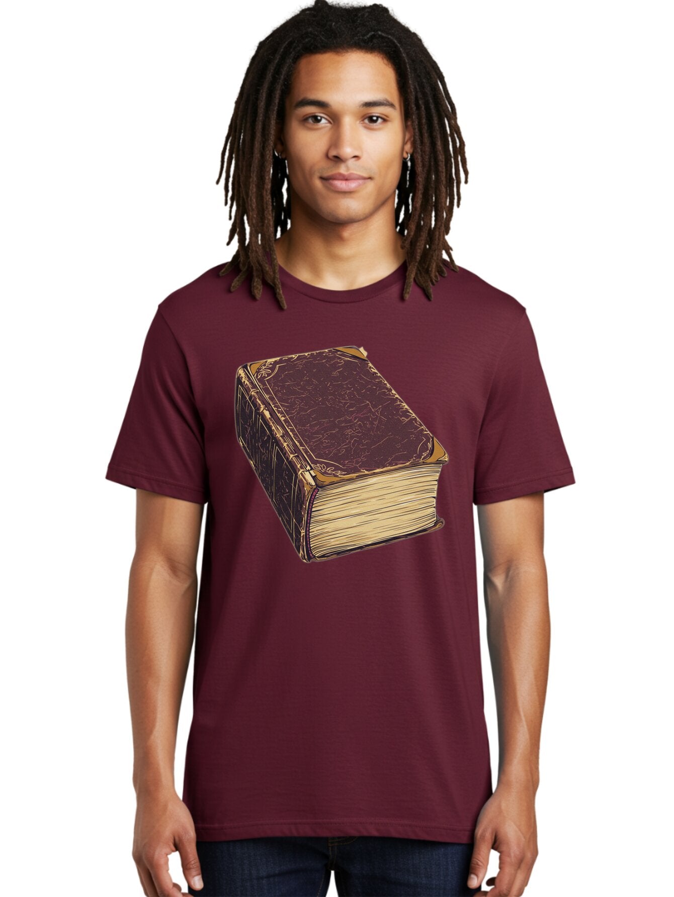 Leather-Bound-Book-1 Men'S Graphic Tee, 100% Cotton, Comfortable Casual Summer Wear, Machine Washable, Vintage Camera, Old Camera, Antique Camera, Black Camera, Classic Photography, Photography Equipment, Nostalgic Device, Film Camera, Bao576 26