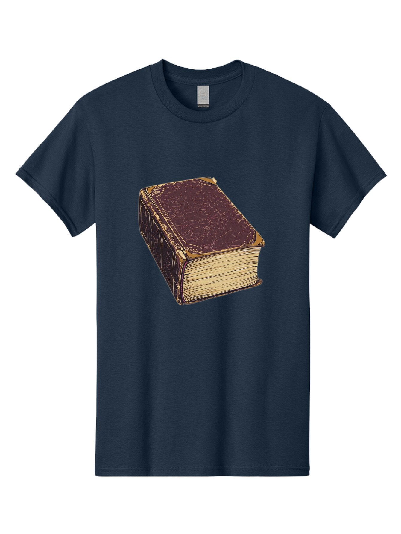 Leather-Bound-Book-1 Men'S Graphic Tee, 100% Cotton, Comfortable Casual Summer Wear, Machine Washable, Vintage Camera, Old Camera, Antique Camera, Black Camera, Classic Photography, Photography Equipment, Nostalgic Device, Film Camera, Bao576 10