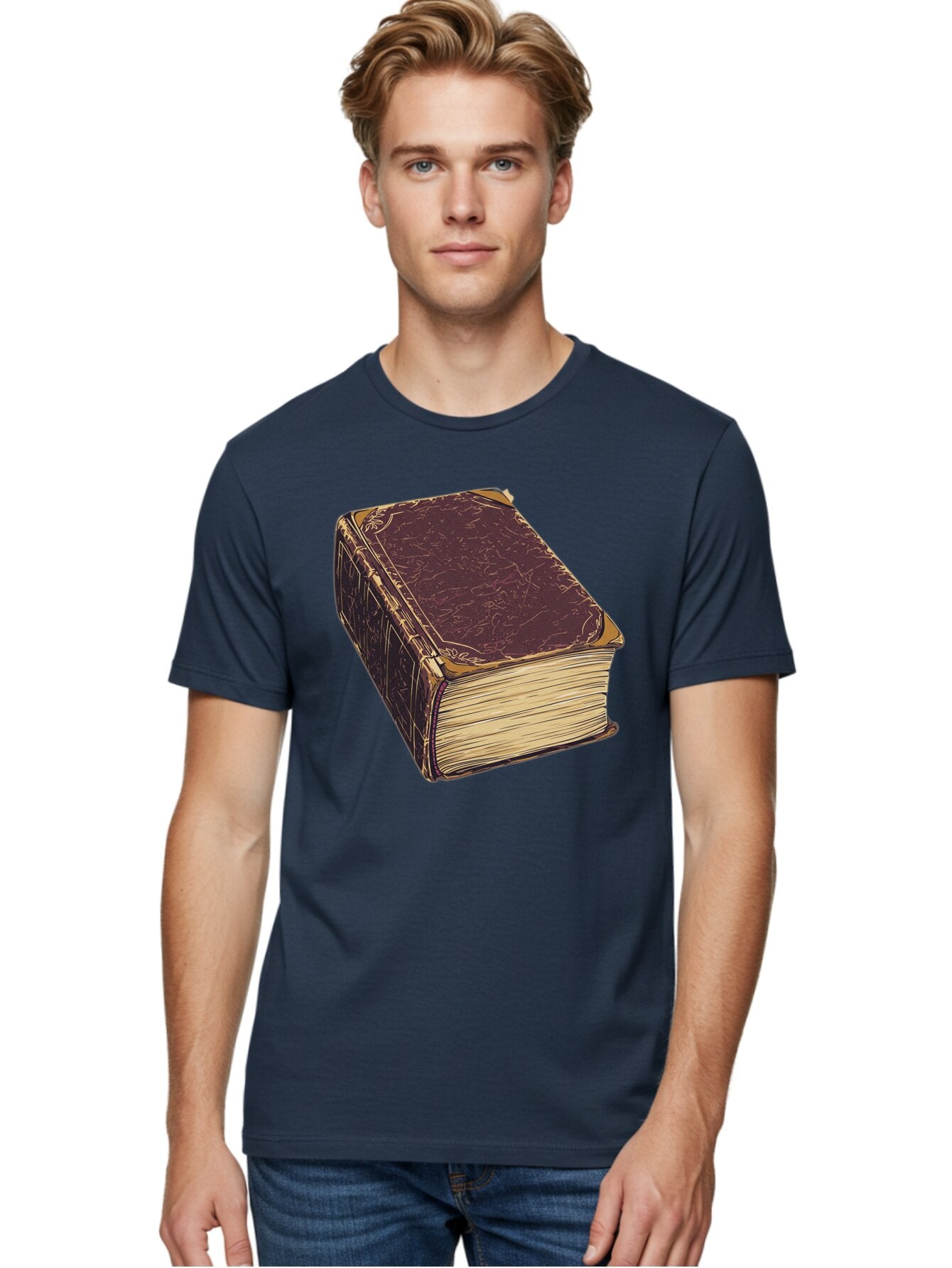 Leather-Bound-Book-1 Men'S Graphic Tee, 100% Cotton, Comfortable Casual Summer Wear, Machine Washable, Vintage Camera, Old Camera, Antique Camera, Black Camera, Classic Photography, Photography Equipment, Nostalgic Device, Film Camera, Bao576 17