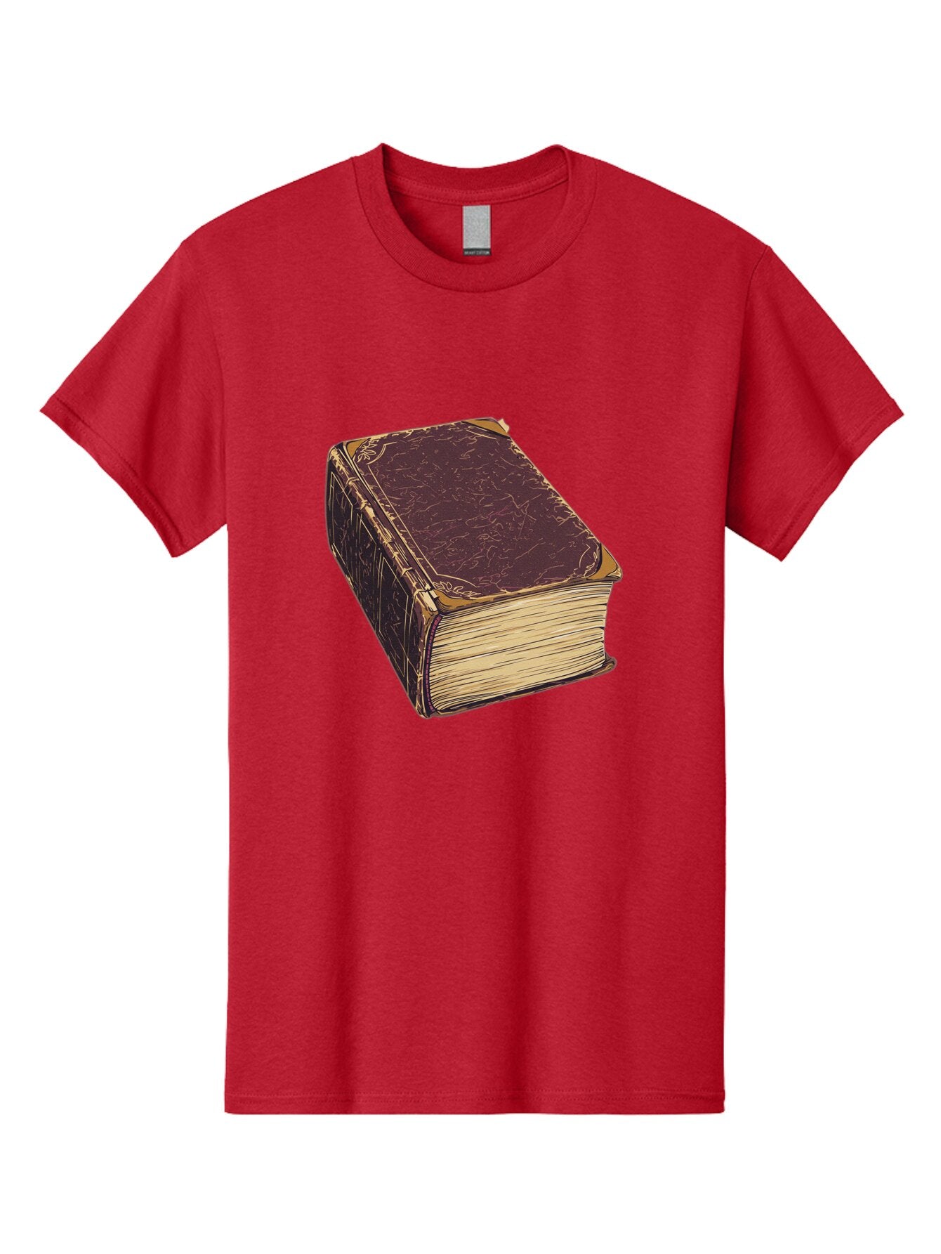 Leather-Bound-Book-1 Men'S Graphic Tee, 100% Cotton, Comfortable Casual Summer Wear, Machine Washable, Vintage Camera, Old Camera, Antique Camera, Black Camera, Classic Photography, Photography Equipment, Nostalgic Device, Film Camera, Bao576 7