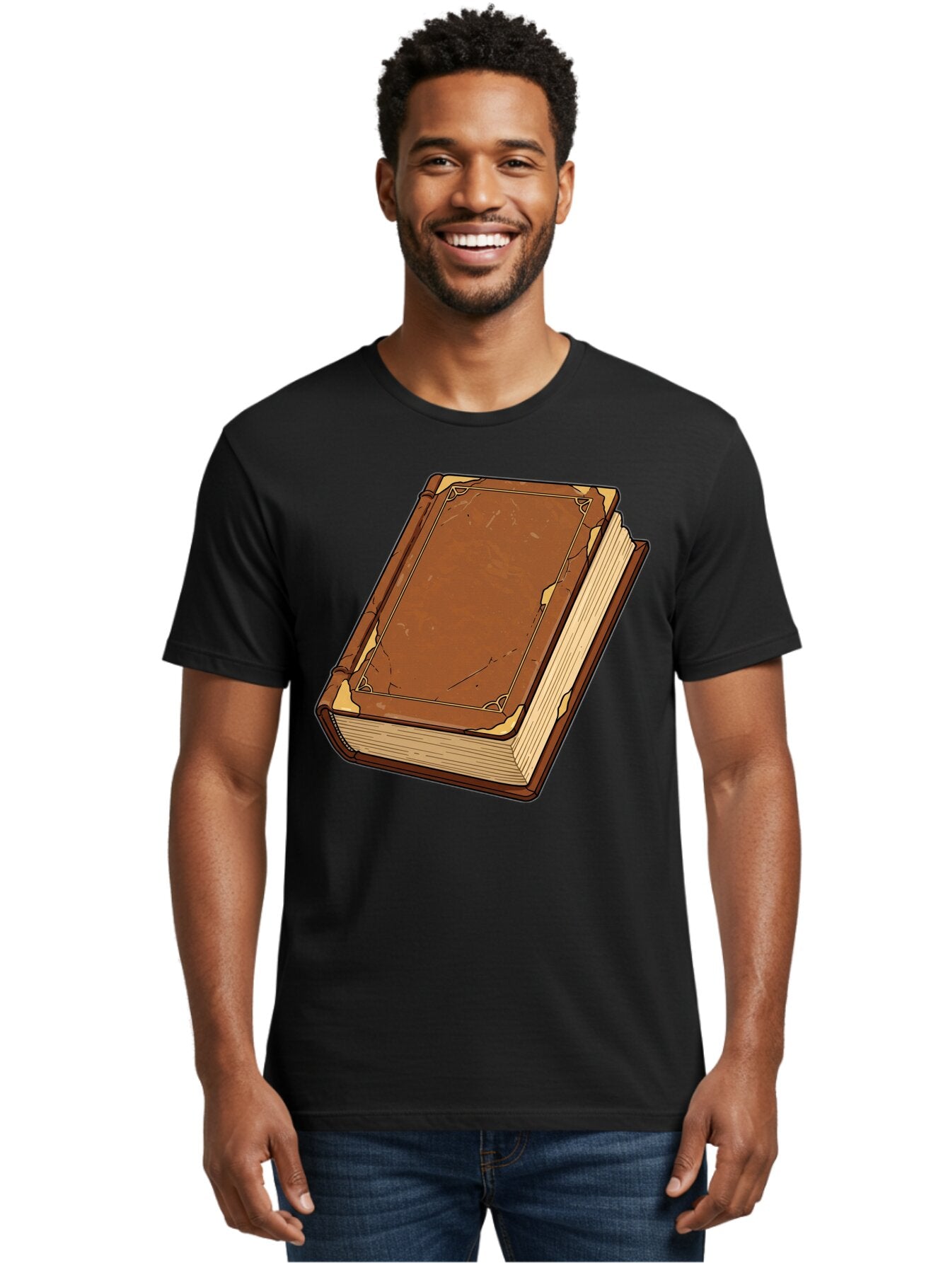 Leather-Bound-Book-2 Men'S Graphic Tee, 100% Cotton, Comfortable Casual Summer Wear, Machine Washable, Vintage Camera, Old Camera, Antique Camera, Black Camera, Classic Photography, Photography Equipment, Nostalgic Device, Film Camera, Bao577 22