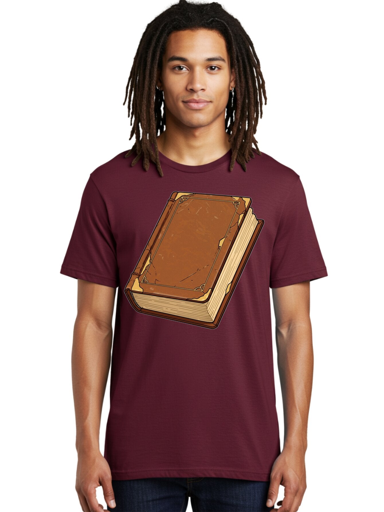 Leather-Bound-Book-2 Men'S Graphic Tee, 100% Cotton, Comfortable Casual Summer Wear, Machine Washable, Vintage Camera, Old Camera, Antique Camera, Black Camera, Classic Photography, Photography Equipment, Nostalgic Device, Film Camera, Bao577 25