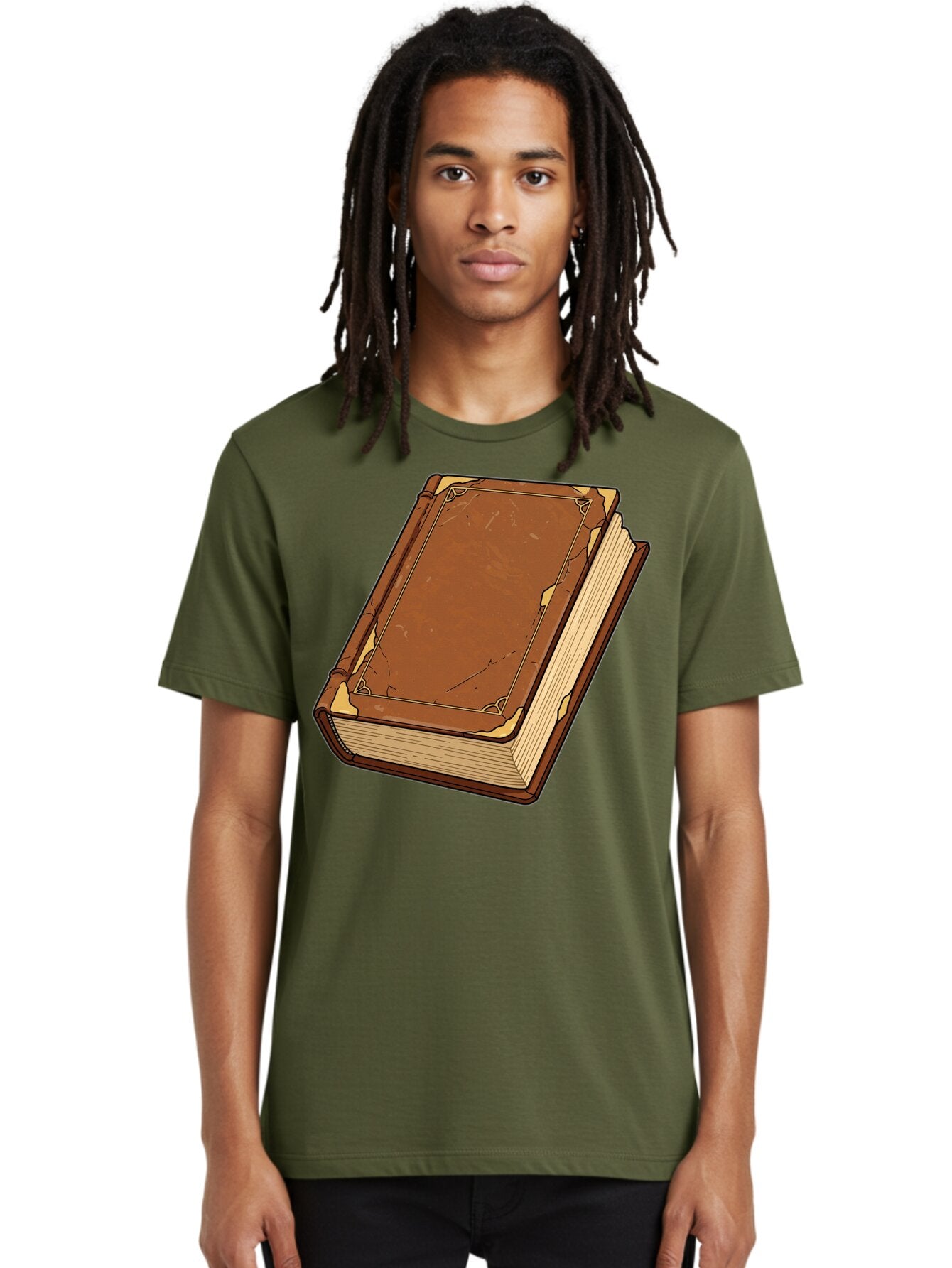Leather-Bound-Book-2 Men'S Graphic Tee, 100% Cotton, Comfortable Casual Summer Wear, Machine Washable, Vintage Camera, Old Camera, Antique Camera, Black Camera, Classic Photography, Photography Equipment, Nostalgic Device, Film Camera, Bao577 17