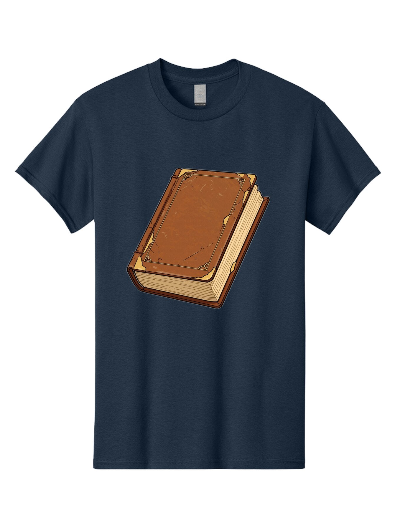 Leather-Bound-Book-2 Men'S Graphic Tee, 100% Cotton, Comfortable Casual Summer Wear, Machine Washable, Vintage Camera, Old Camera, Antique Camera, Black Camera, Classic Photography, Photography Equipment, Nostalgic Device, Film Camera, Bao577 15