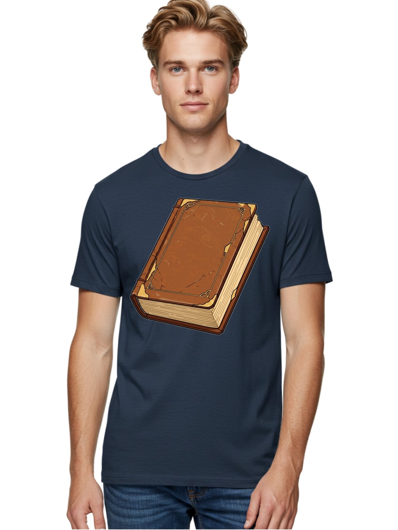 Leather-Bound-Book-2 Men'S Graphic Tee, 100% Cotton, Comfortable Casual Summer Wear, Machine Washable, Vintage Camera, Old Camera, Antique Camera, Black Camera, Classic Photography, Photography Equipment, Nostalgic Device, Film Camera, Bao577 30