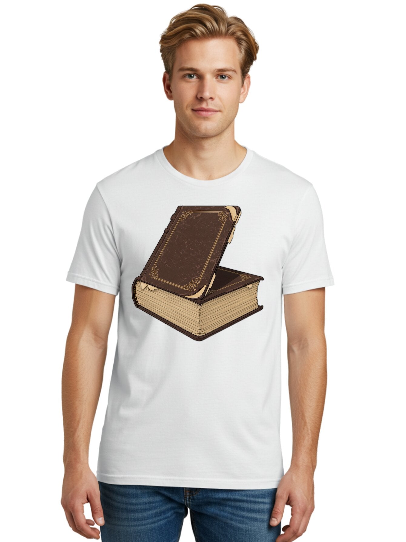 Leather-Bound-Book Men'S Graphic Tee, 100% Cotton, Comfortable Casual Summer Wear, Machine Washable, Vintage Camera, Old Camera, Antique Camera, Black Camera, Classic Photography, Photography Equipment, Nostalgic Device, Film Camera, Bao579 26