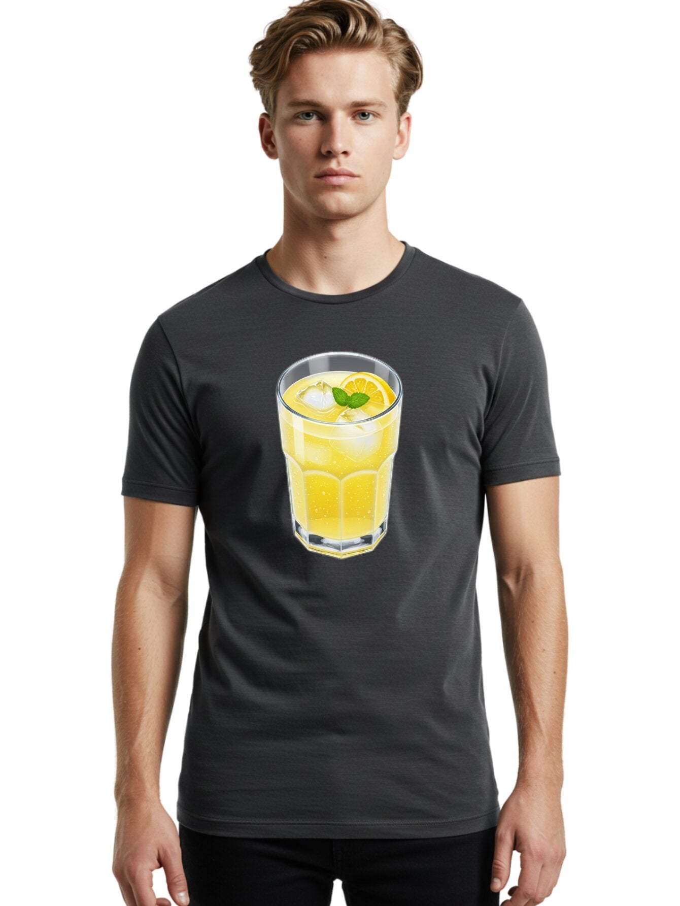 Lemonade-Glass Men'S Graphic Tee, 100% Cotton, Comfortable Casual Summer Wear, Machine Washable, Vintage Camera, Old Camera, Antique Camera, Black Camera, Classic Photography, Photography Equipment, Nostalgic Device, Film Camera, Camera Art Bao583 30